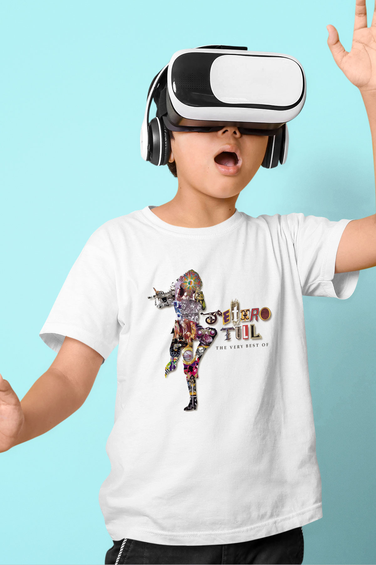 Jethro Tull Baskılı Beyaz Unisex Çocuk Tişört