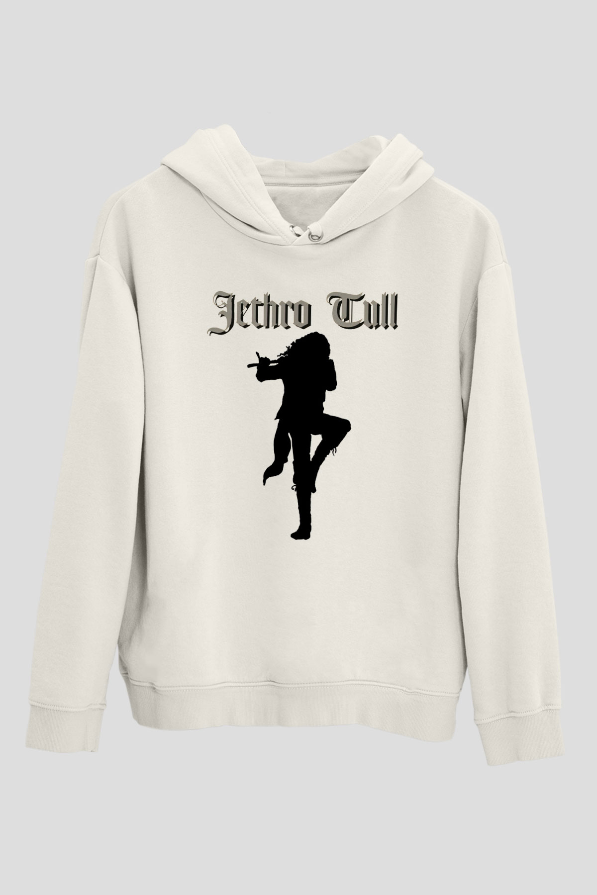 Jethro Tull Beyaz Unisex Kapşonlu Sweatshirt