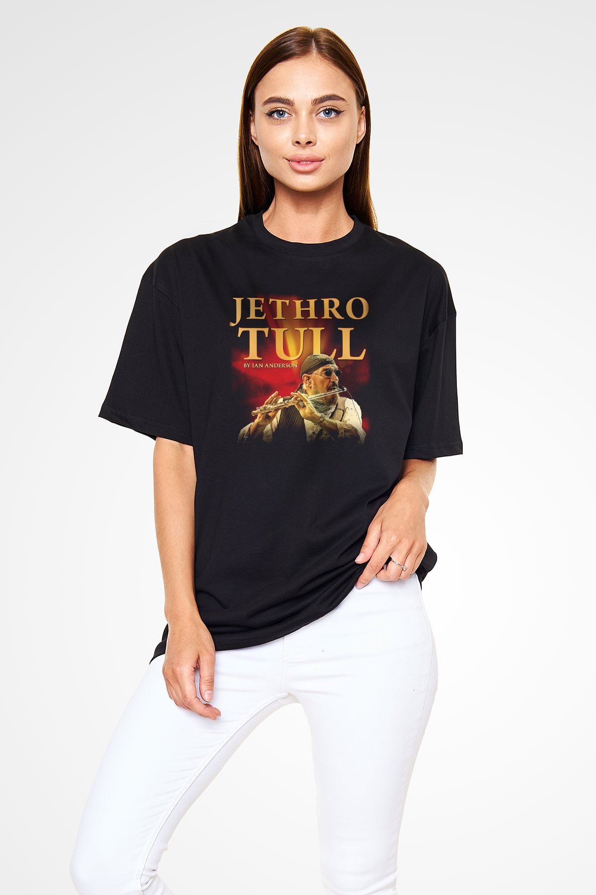 Jethro Tull Siyah Unisex Oversize Tişört T-Shirt