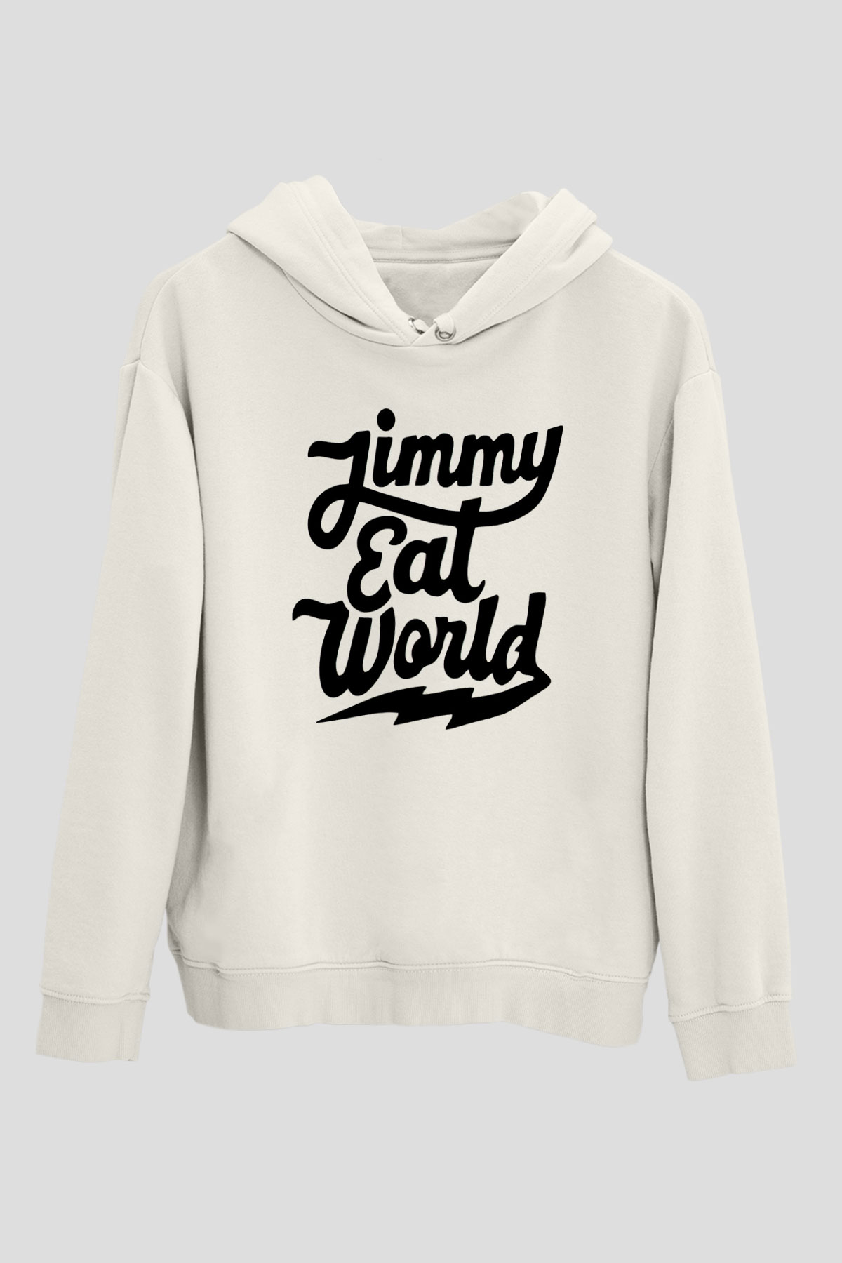 Jimmy Eat World Beyaz Unisex Kapüşonlu Sweatshirt