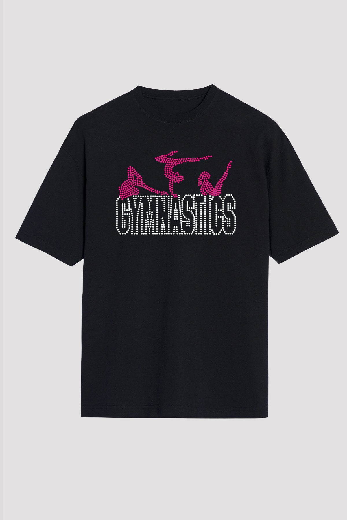 Jimnastik Siyah Unisex Oversize Tişört T-Shirt