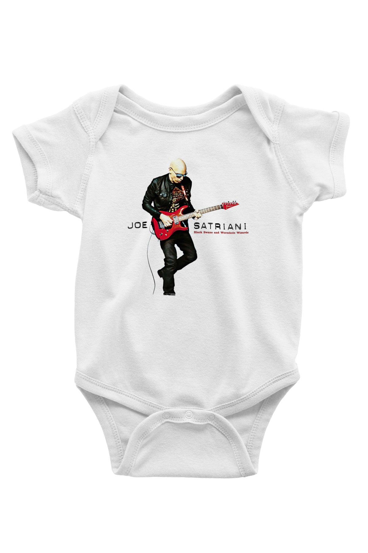 Joe Santriani Baskılı Beyaz Unisex Bebek Body - Zıbın