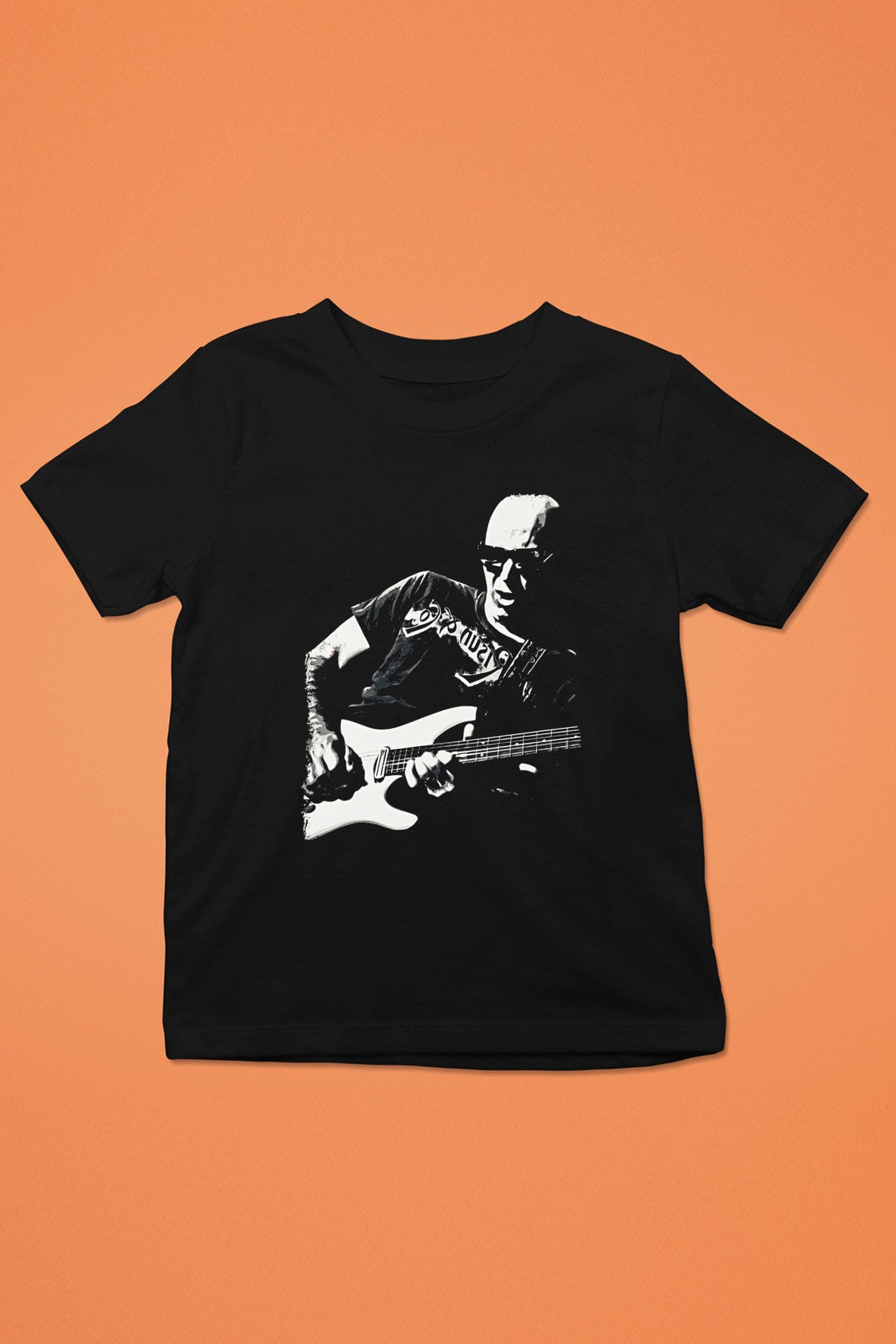 Joe Santriani Baskılı Unisex Siyah Çocuk Tişört - Tshirt