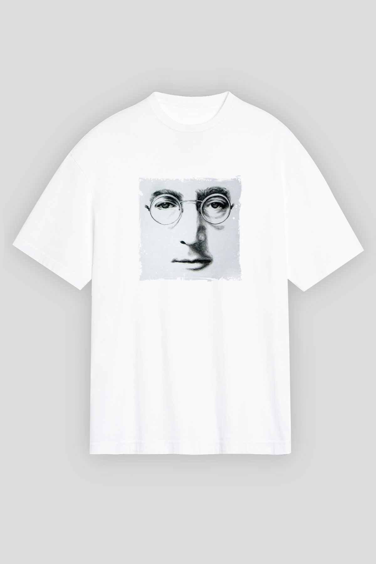 John Lennon Unisex Baskılı Beyaz Tişört