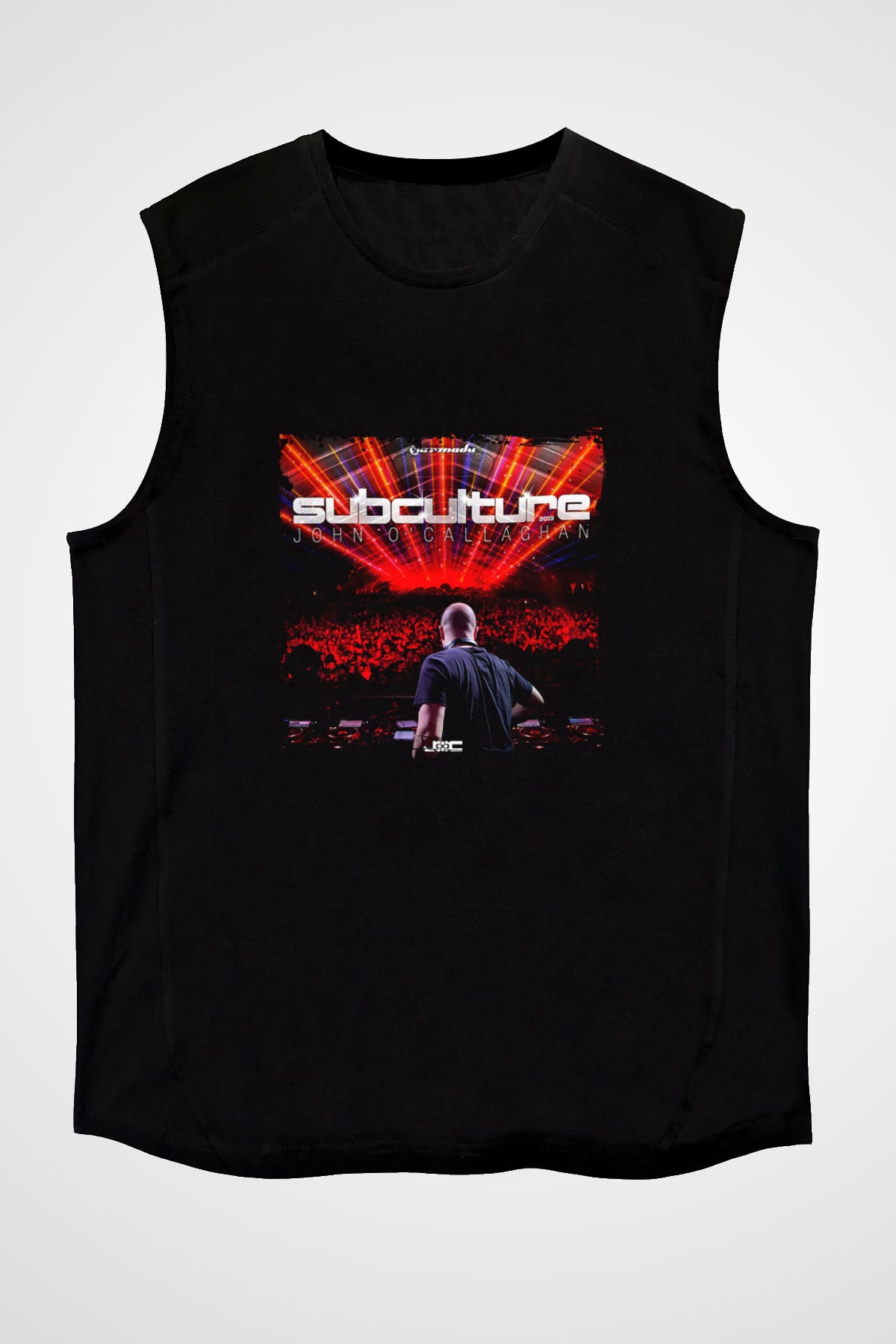 John O'callaghan Baskılı Unisex Siyah Kolsuz Tişört