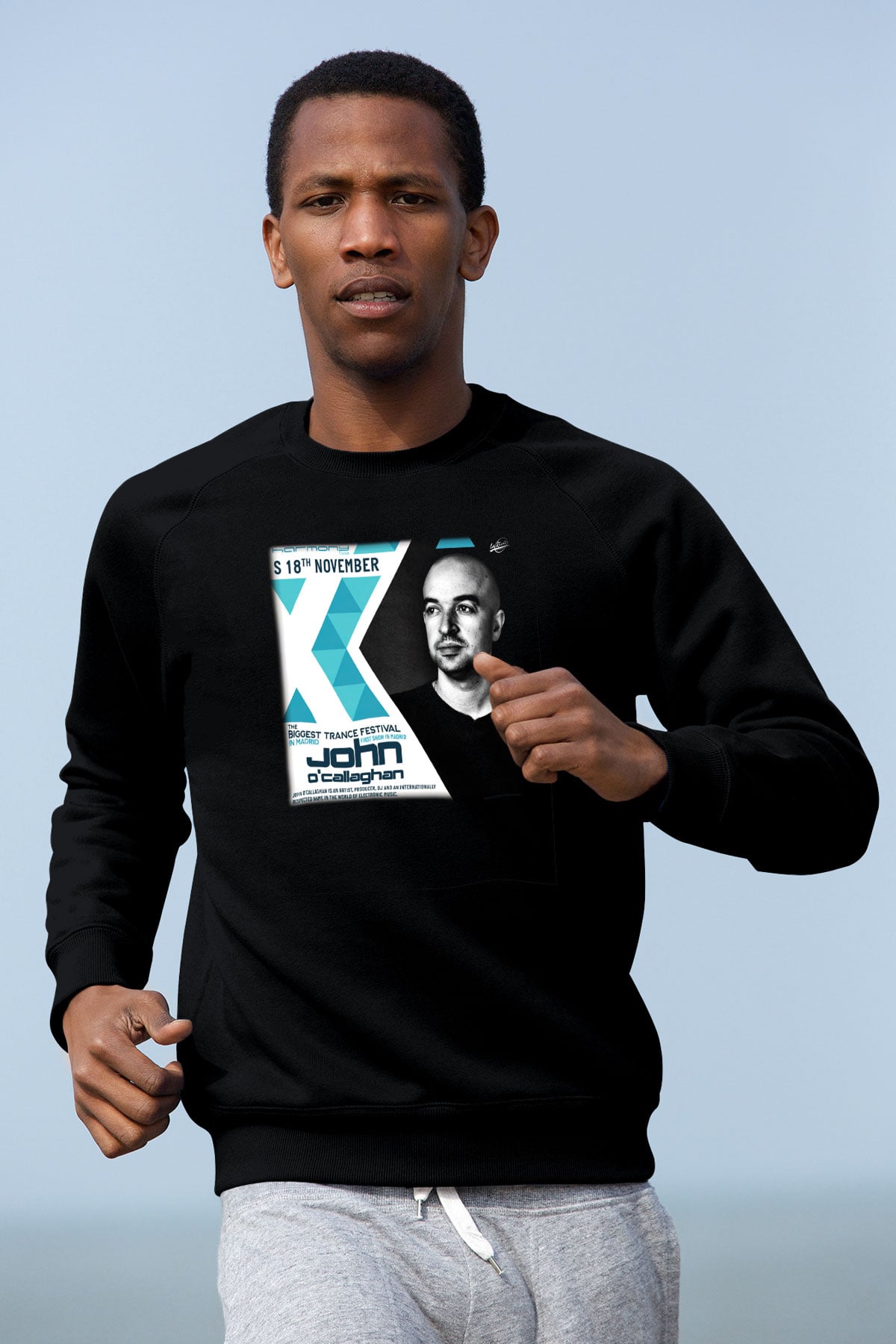 John O'callaghan Siyah Unisex Sweatshirt