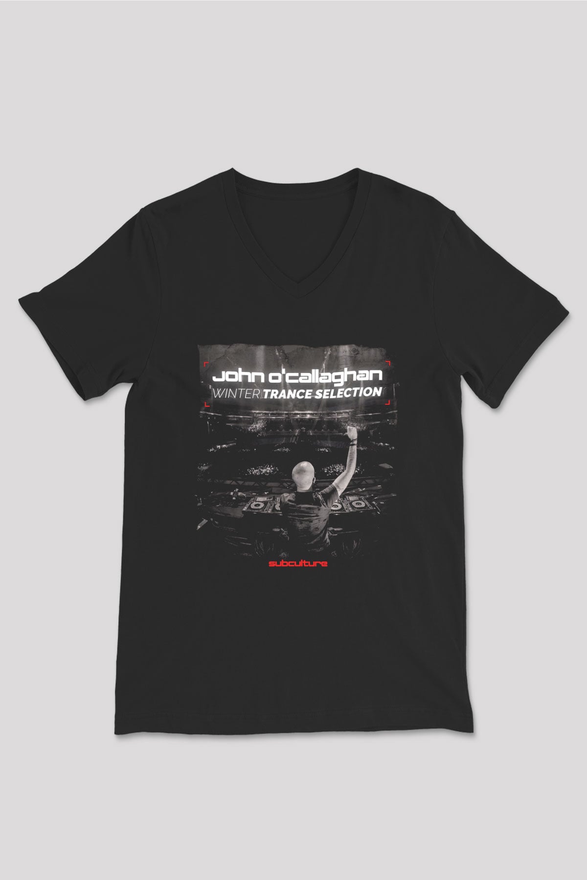 John O'callaghan Siyah Unisex V Yaka Tişört