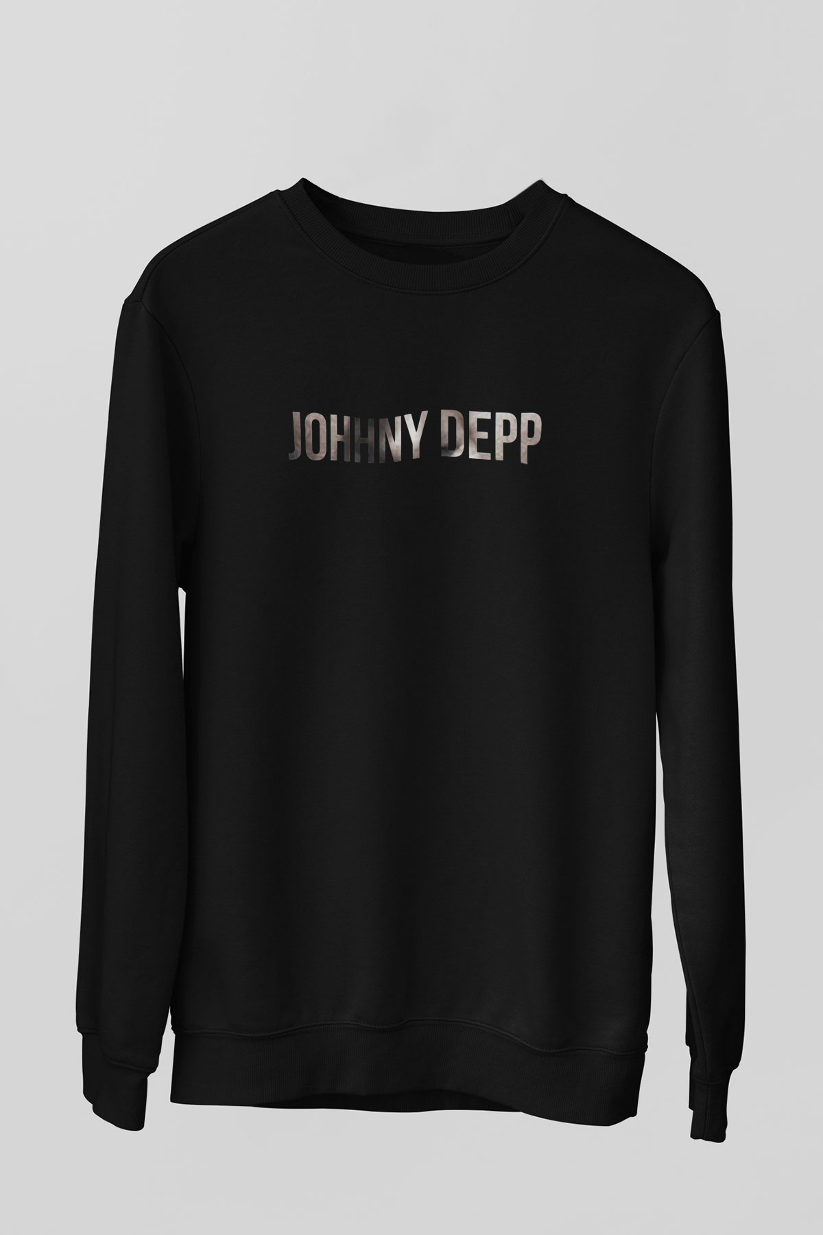 Johnny Depp Siyah Unisex Sweatshirt