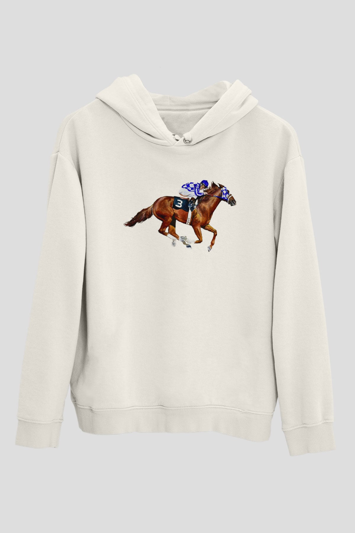 Jokey Beyaz Unisex Kapüşonlu Sweatshirt