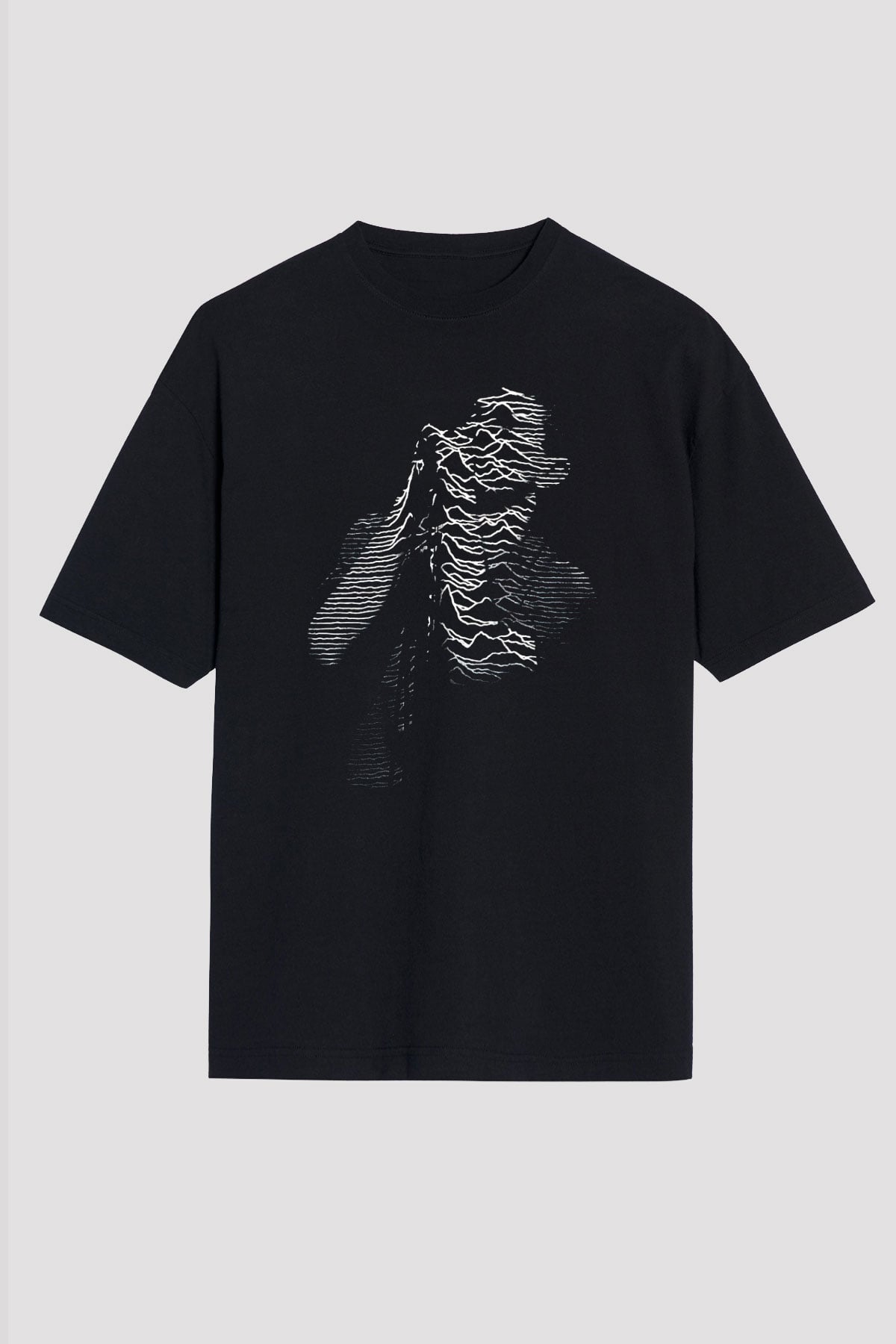 Joy Division Siyah Unisex Oversize Tişört T-Shirt
