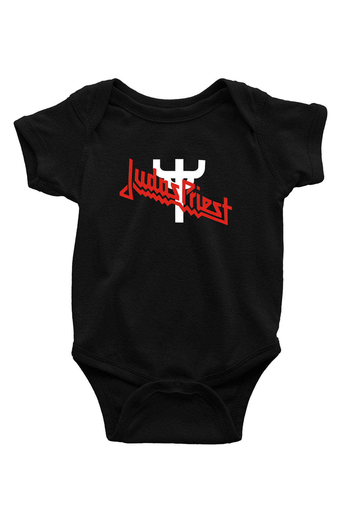 Judas Priest Baskılı Siyah Bebek Body - Zıbın
