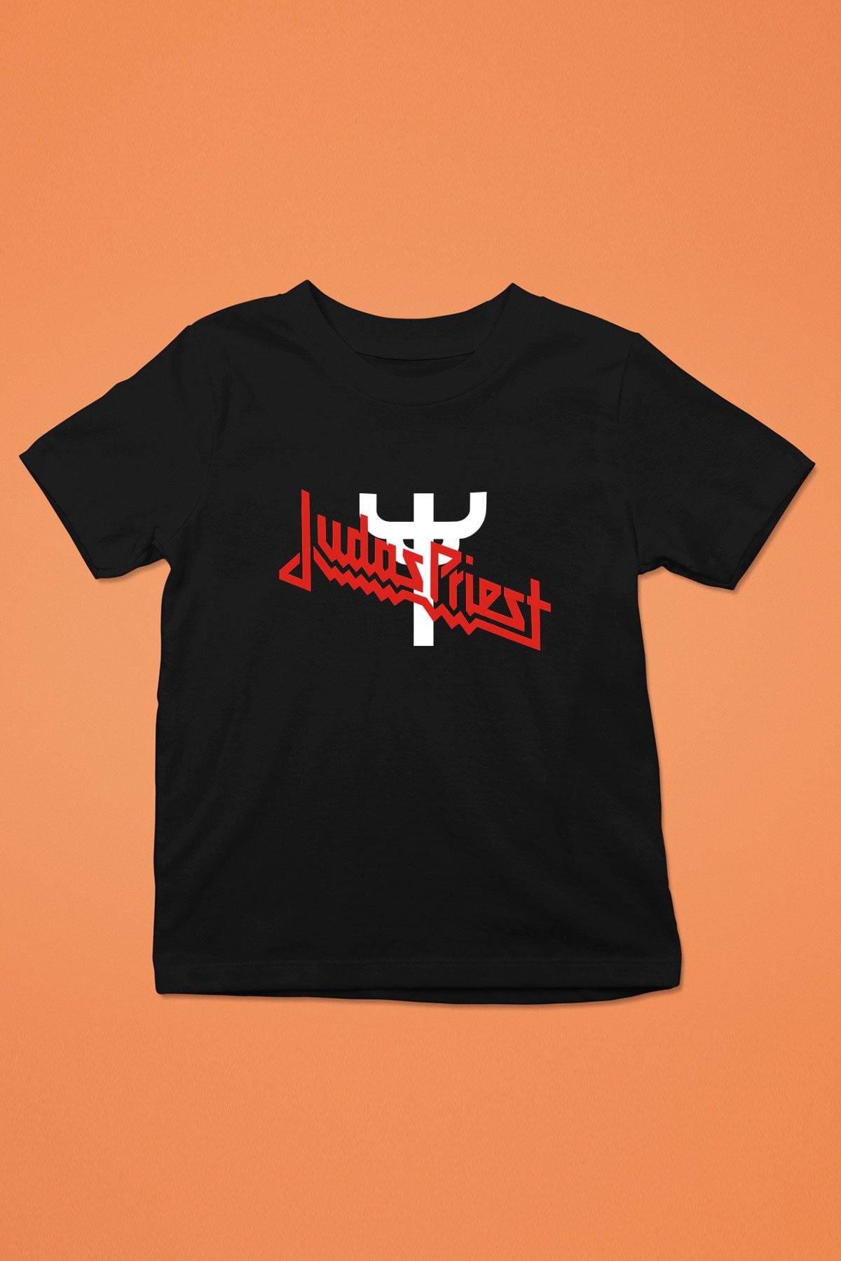 Judas Priest Baskılı Siyah Unisex Çocuk Tişört