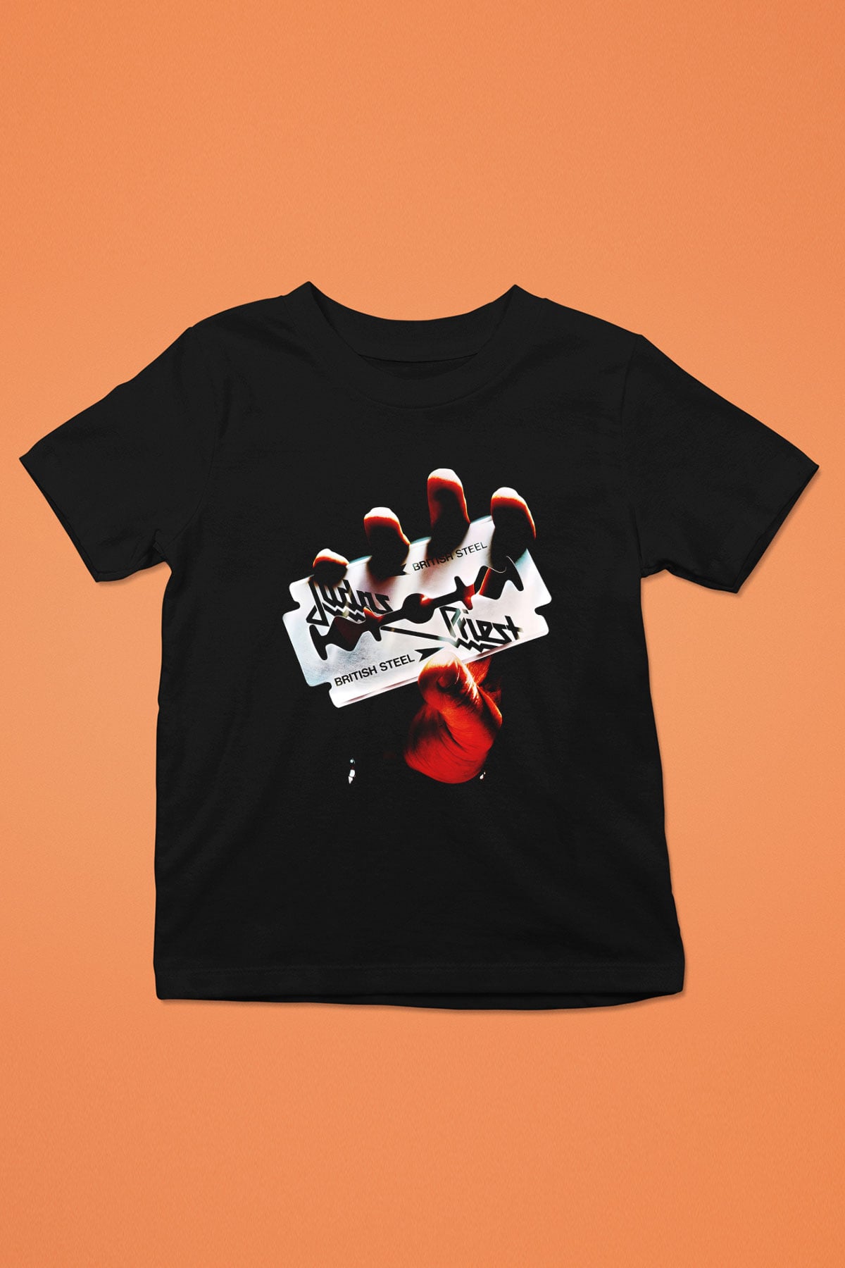 Judas Priest Baskılı Siyah Unisex Çocuk Tişört