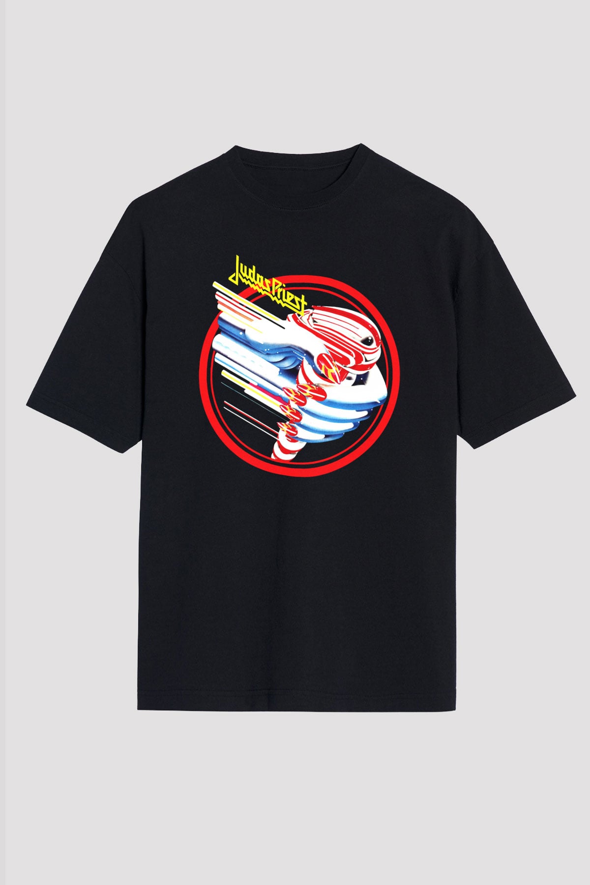 Judas Priest Siyah Unisex Oversize Tişört T-Shirt