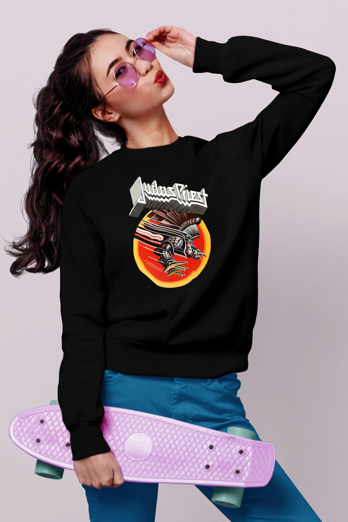 Judas Priest Siyah Unisex Sweatshirt