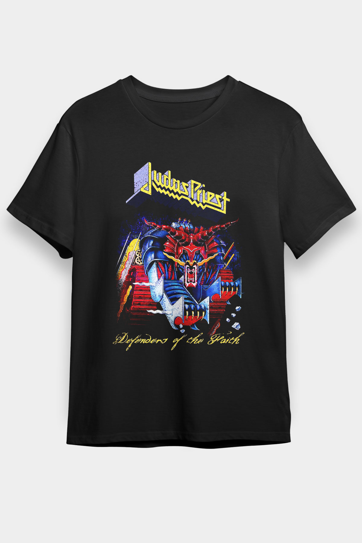 Judas Priest Siyah Unisex Tişört T-Shirt - TişörtFabrikası