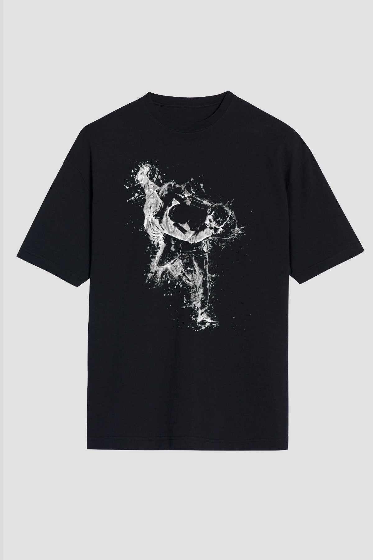 Judo Baskılı Unisex Siyah Tişört