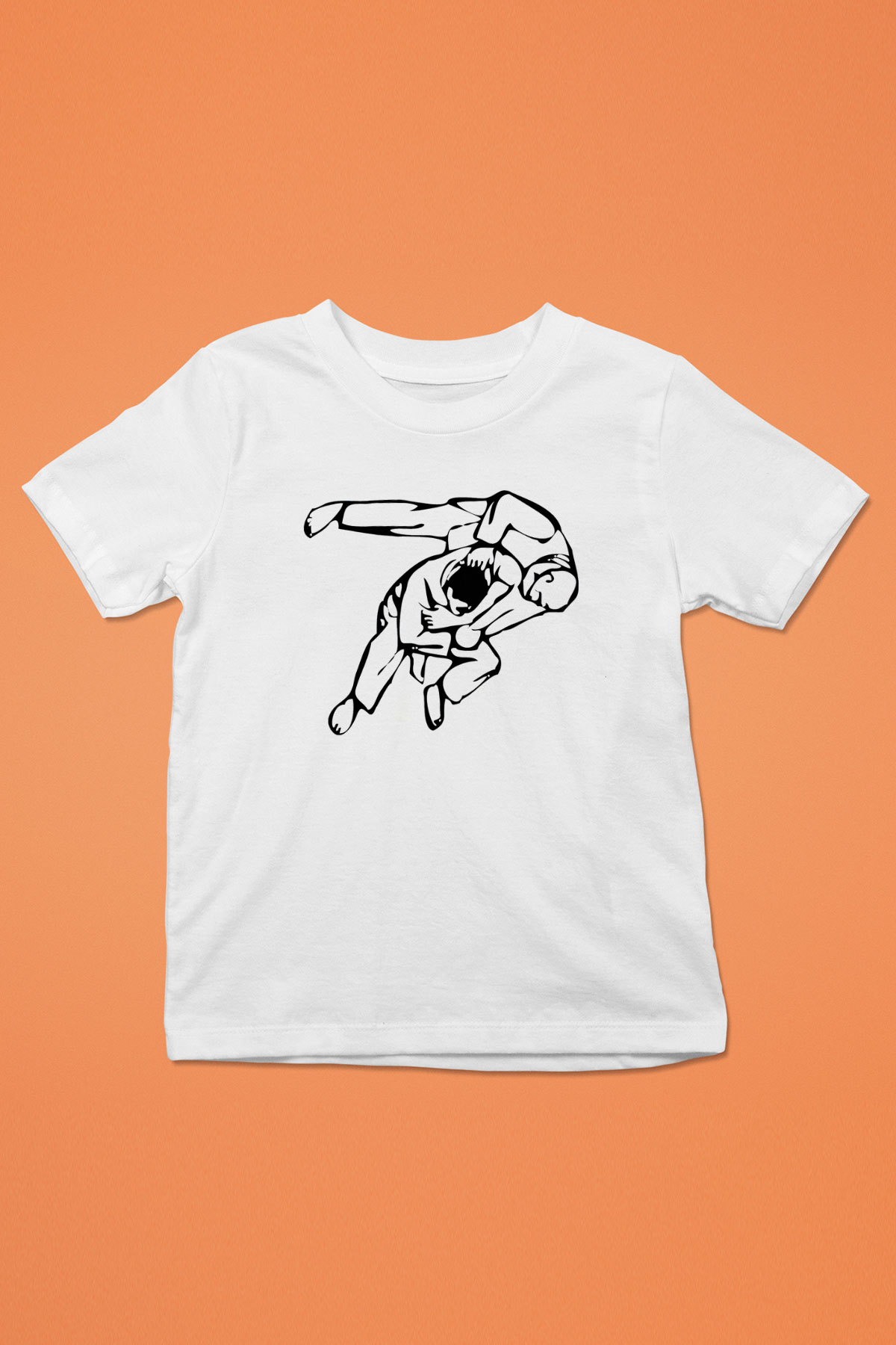 Judo Beyaz Unisex Çocuk Tişört