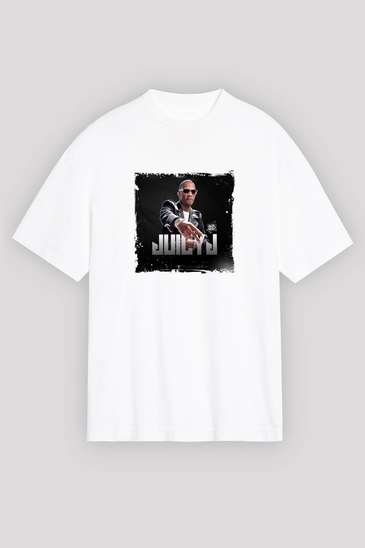 Juicy J Baskılı Unisex Beyaz Tişört