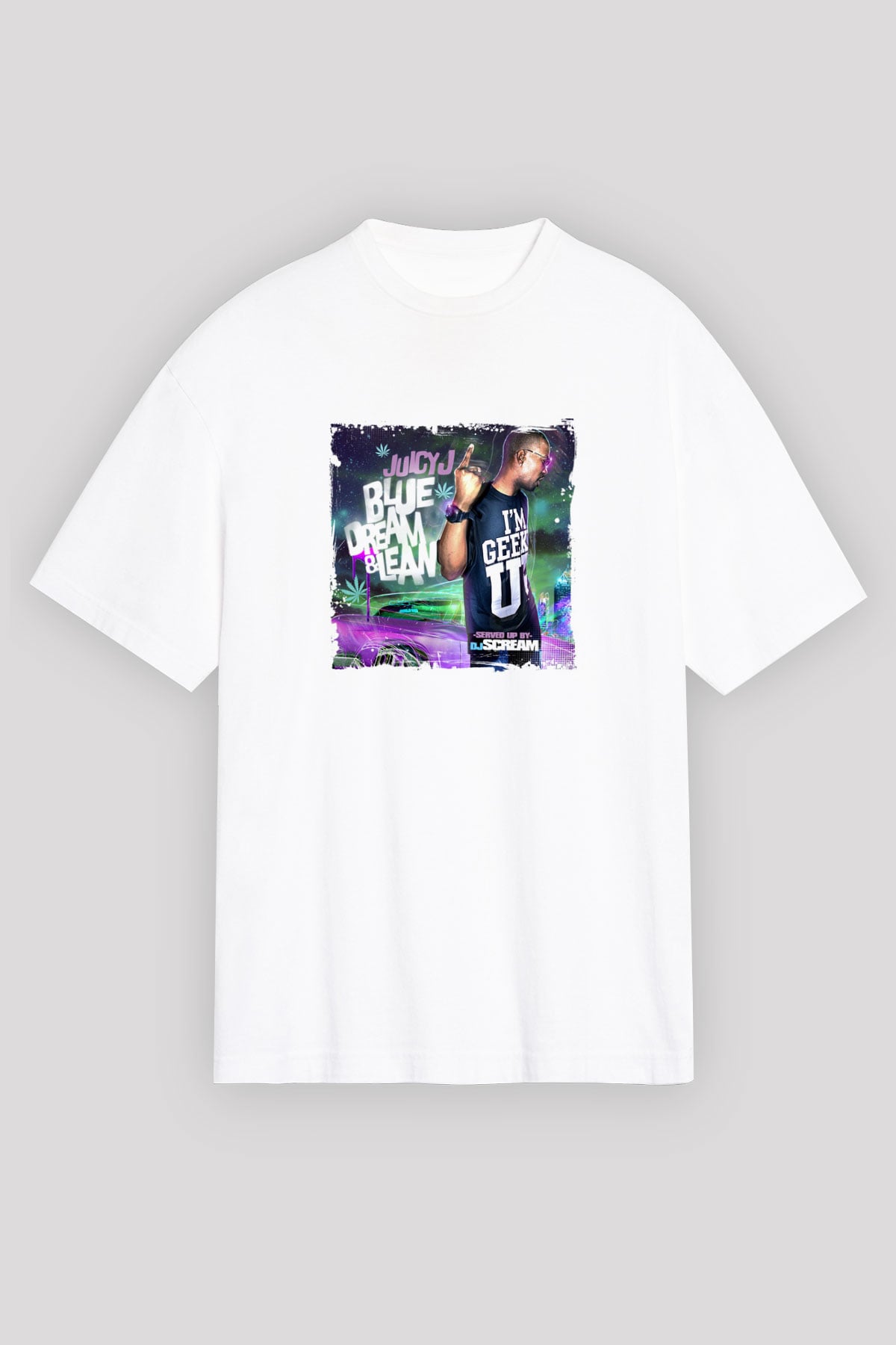 Juicy J Baskılı Unisex Beyaz Tişört