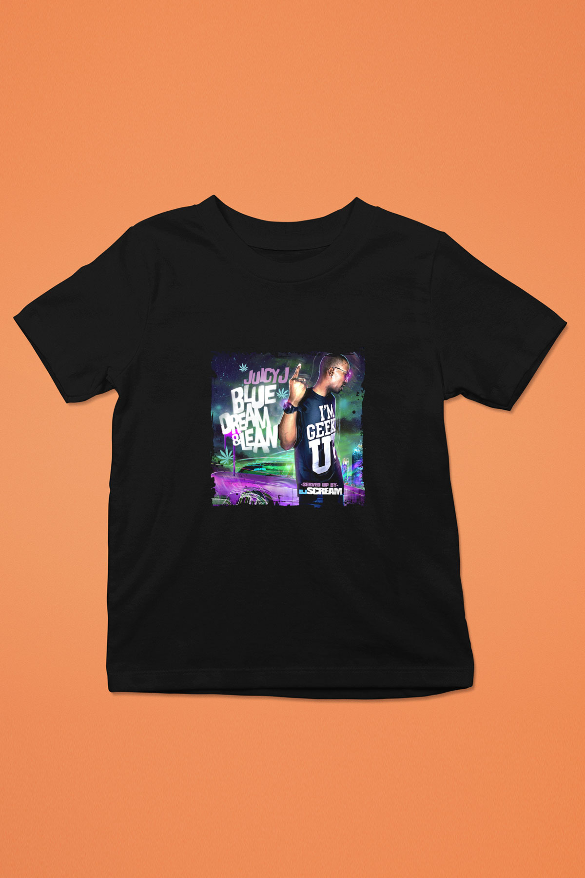 Juicy J Baskılı Unisex Siyah Çocuk Tişört