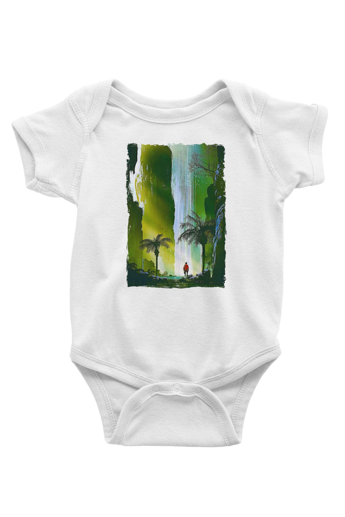Jumanji Baskılı Beyaz Unisex Bebek Body - Zıbın