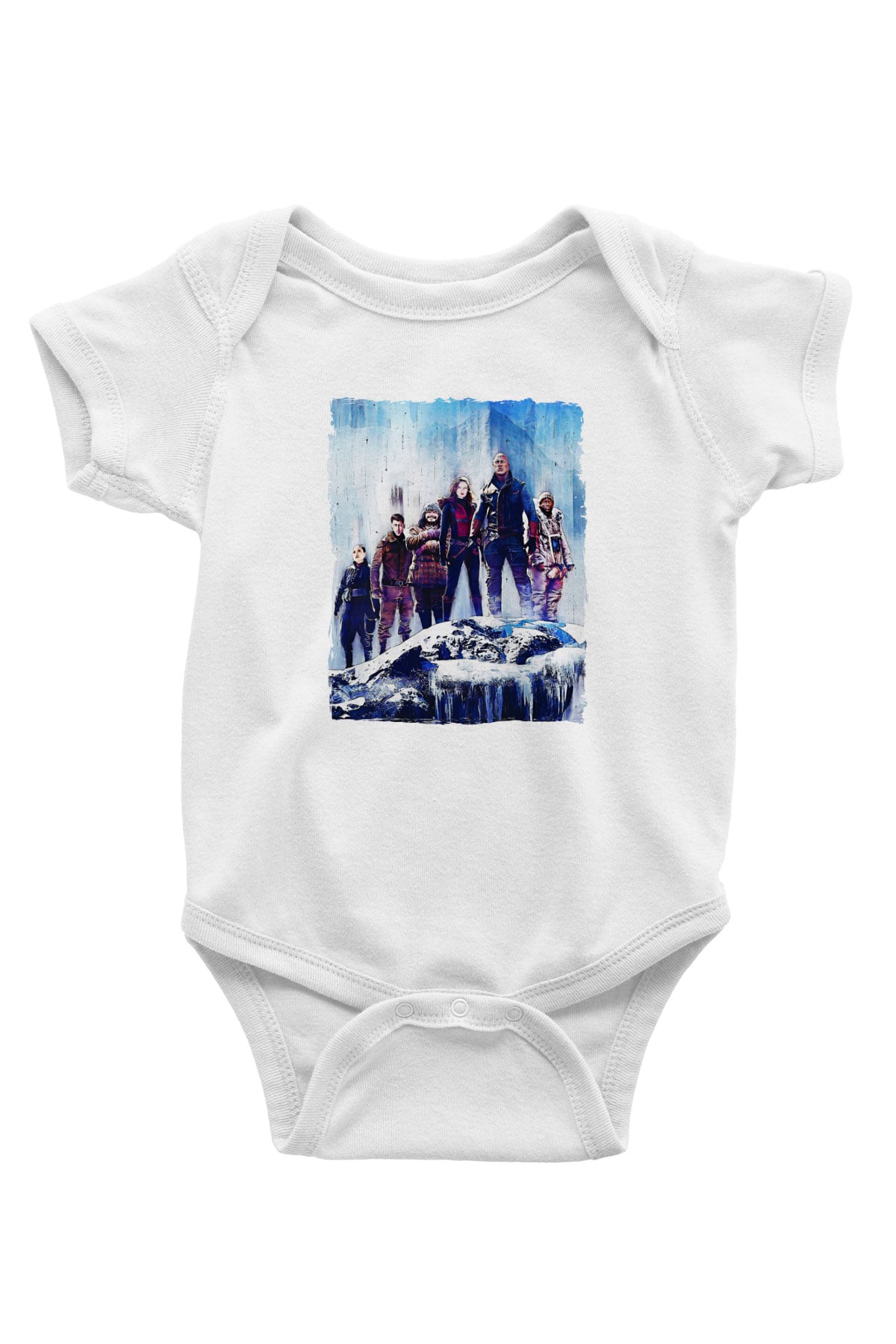 Jumanji Baskılı Beyaz Unisex Bebek Body - Zıbın