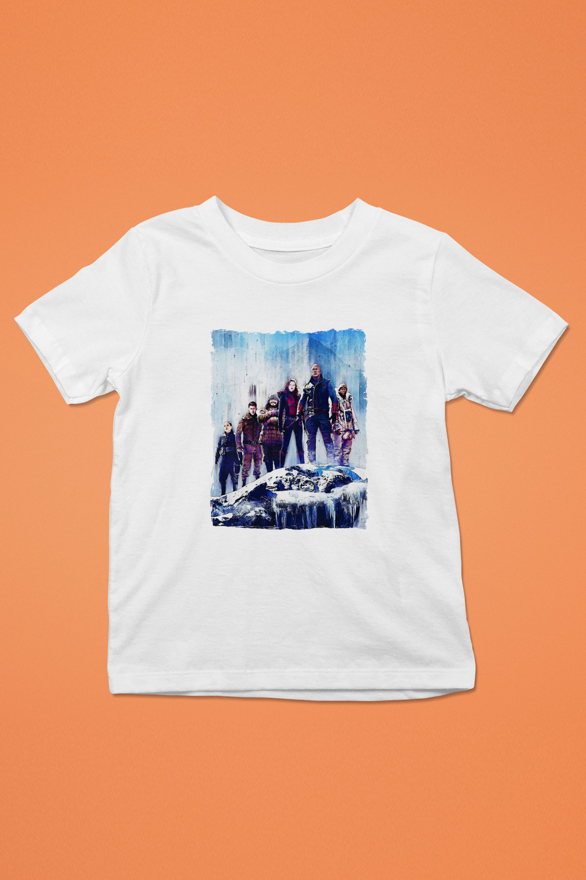 Jumanji Baskılı Beyaz Unisex Beyaz Çocuk Tişört - Tshirt