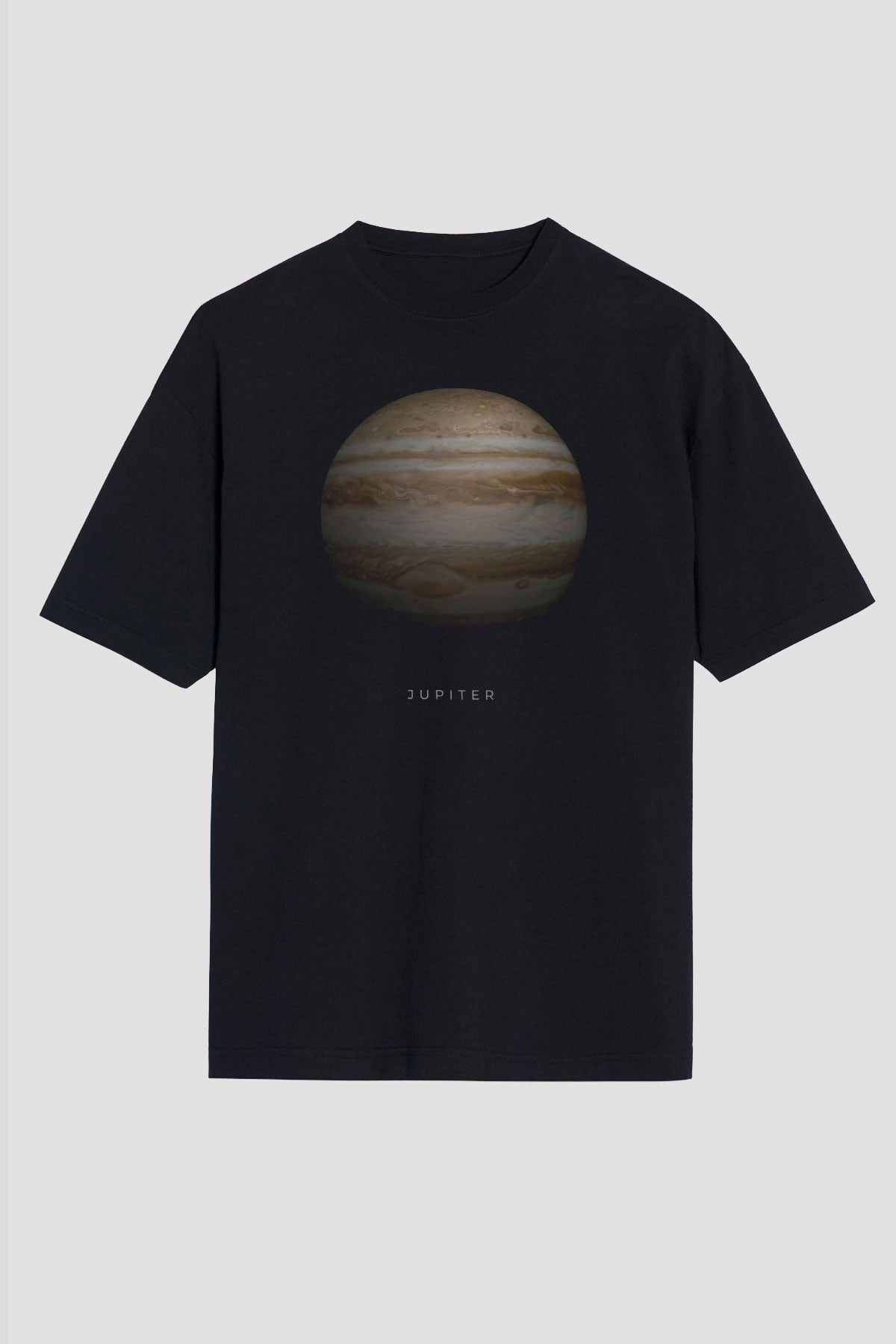 Jüpiter Gezegeni Baskılı Unisex Oversize Tişört - Tshirt