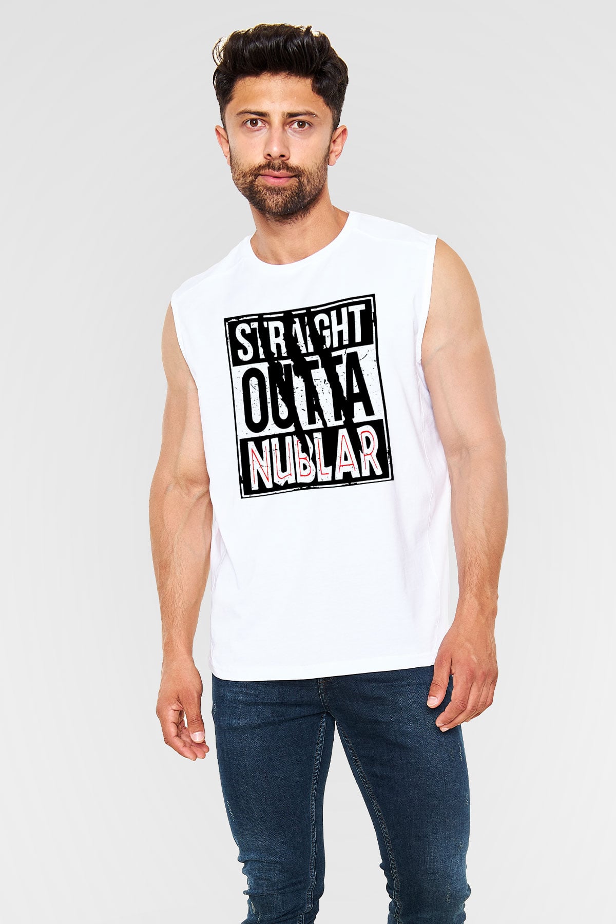 Jurassic Park Beyaz Unisex Kolsuz Tişört
