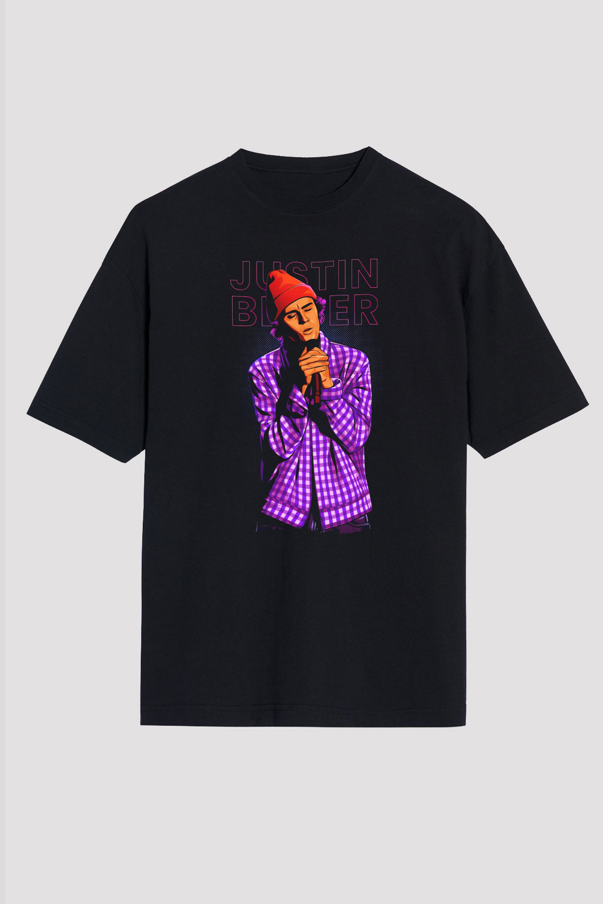 Justin Bieber Siyah Unisex Tişört T-Shirt - TişörtFabrikası