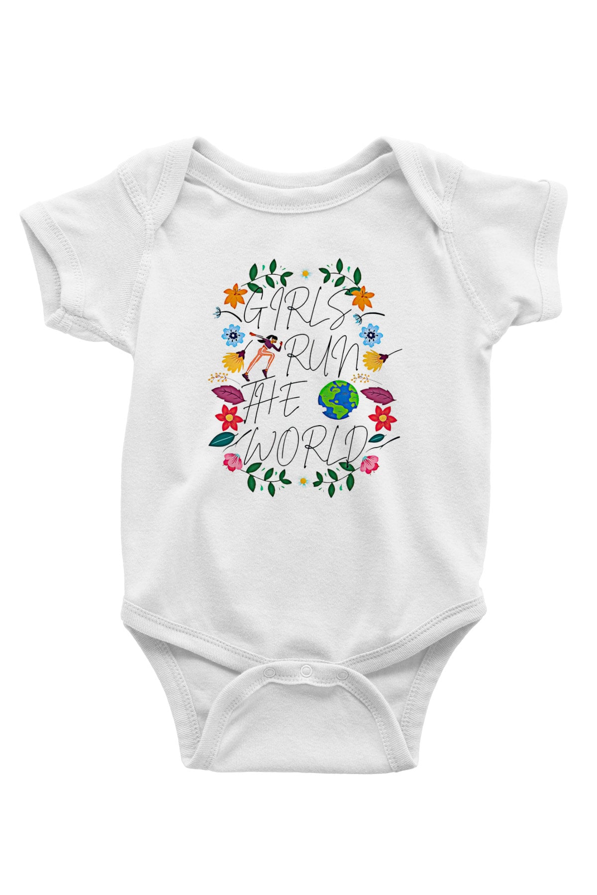Kadınlar Günü Baskılı Beyaz Unisex Bebek Body - Zıbın