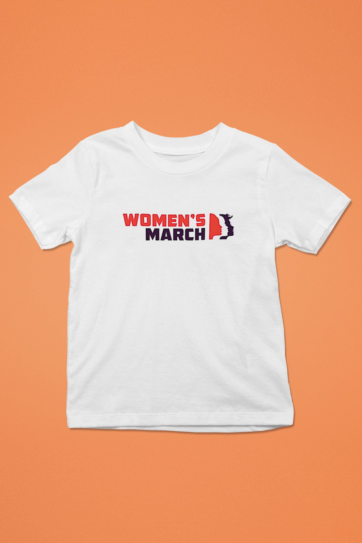 Kadınlar Günü Baskılı Beyaz Unisex Beyaz Çocuk Tişört - Tshirt