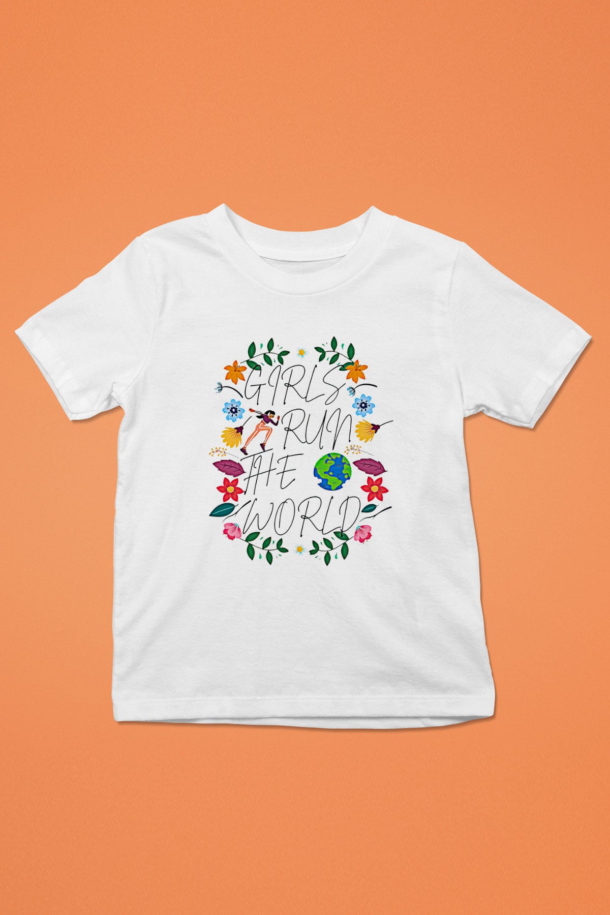 Kadınlar Günü Baskılı Beyaz Unisex Beyaz Çocuk Tişört - Tshirt