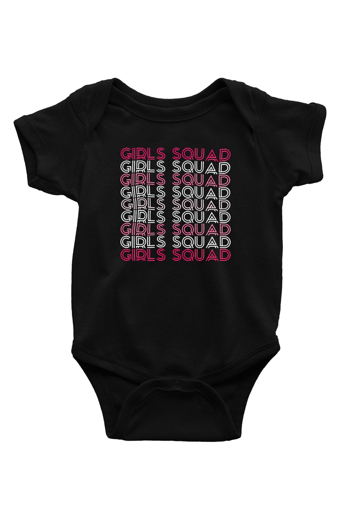 Kadınlar Günü Baskılı Unisex Siyah Bebek Body - Zıbın