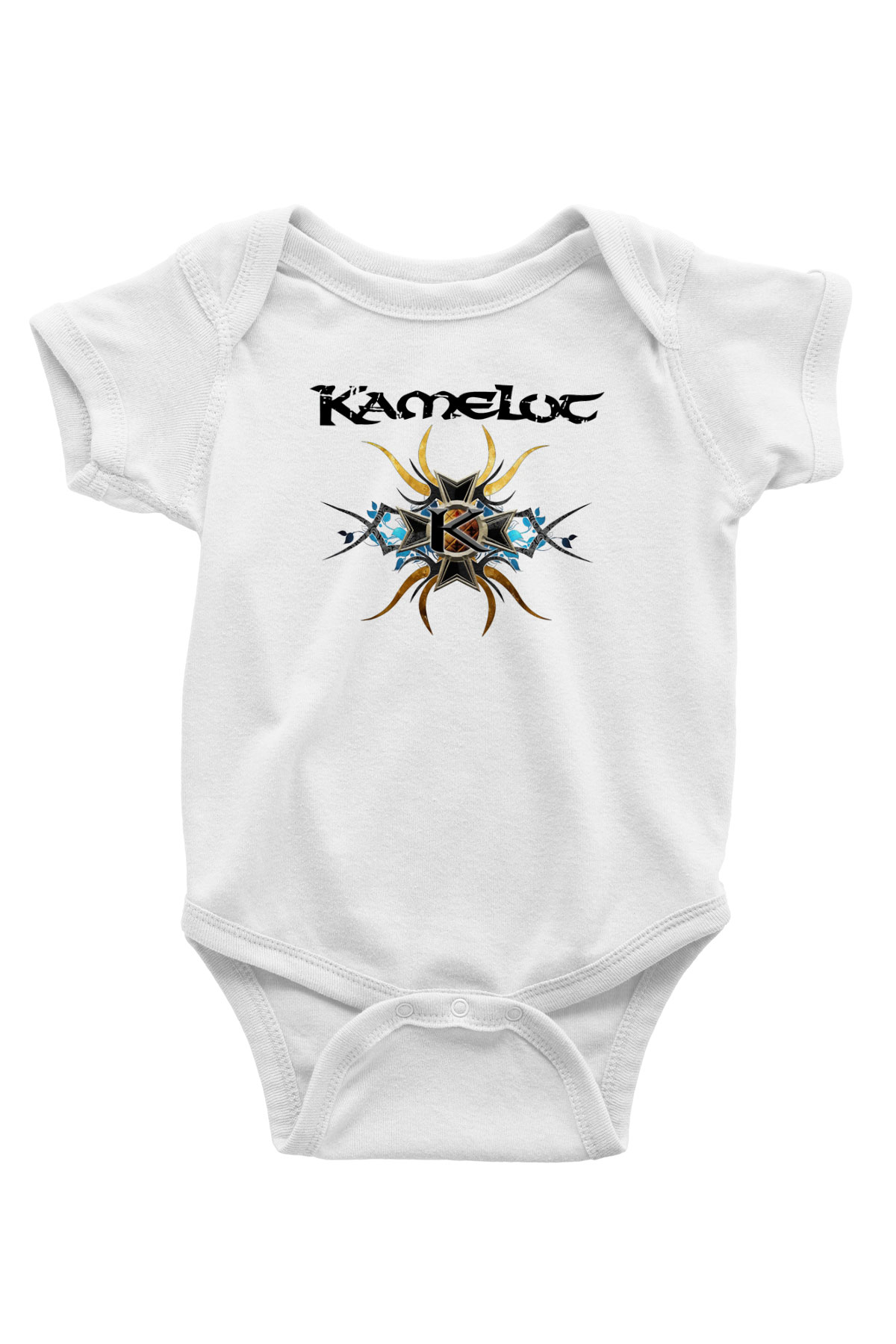 Kamelot Beyaz Bebek Body - Zıbın