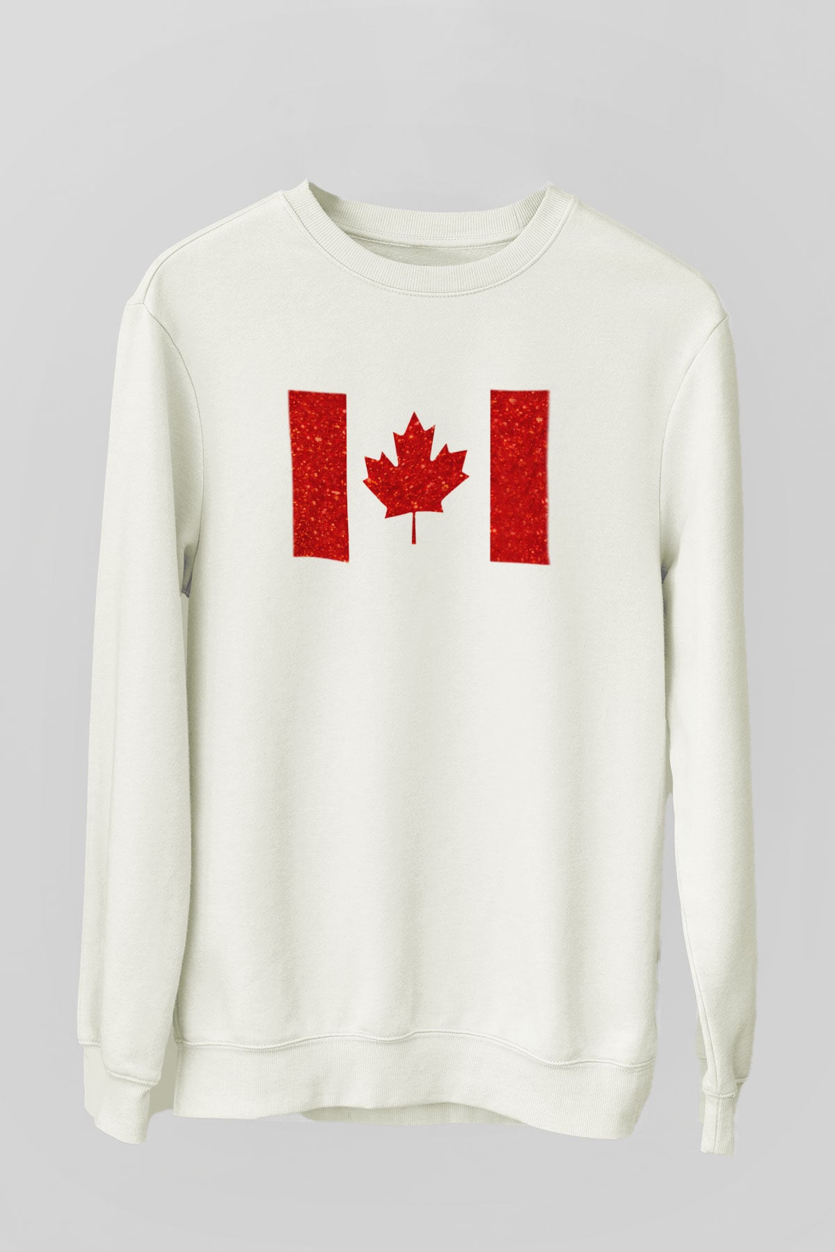 Kanada Beyaz Unisex Sweatshirt