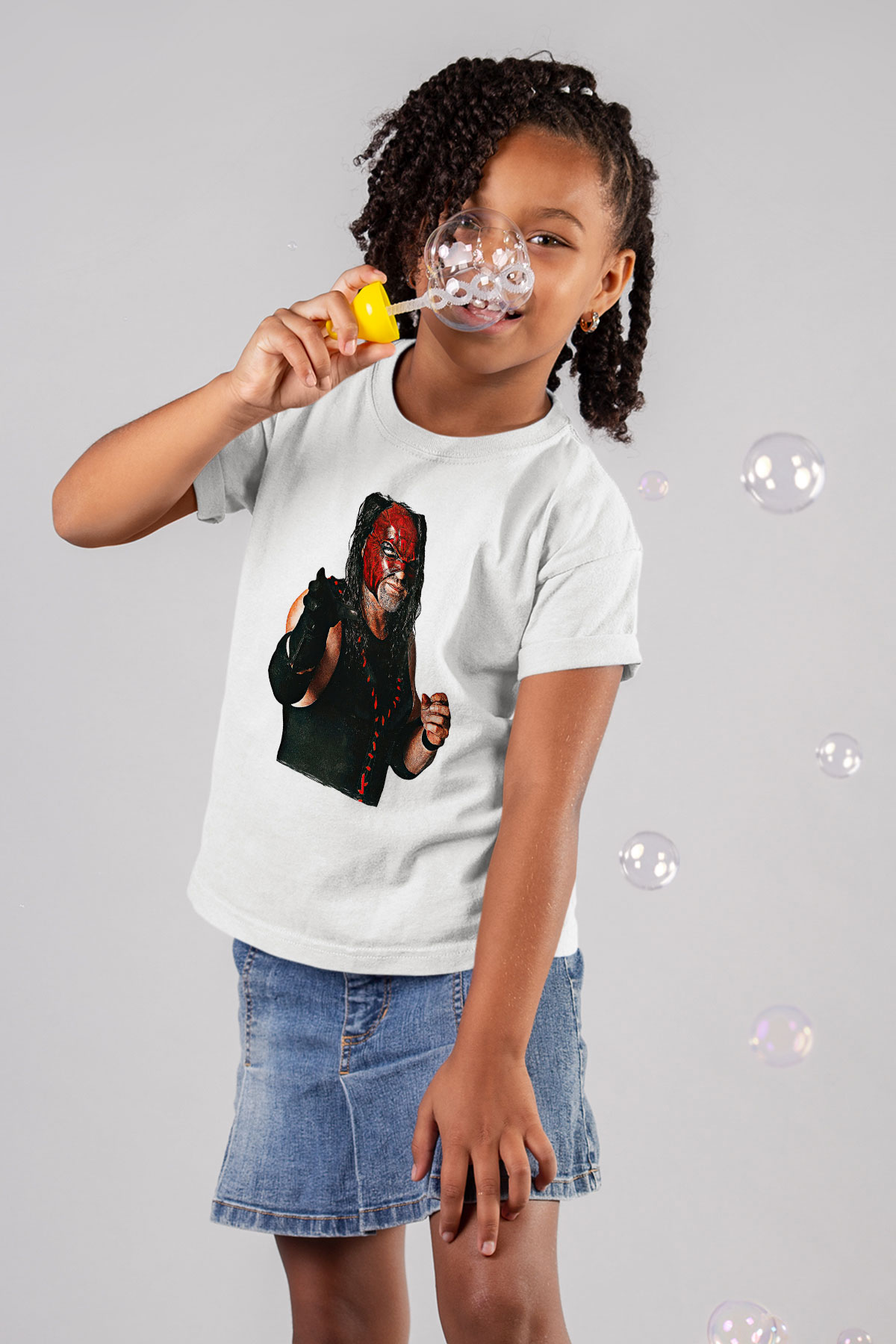 Kane Baskılı Beyaz Unisex Beyaz Çocuk Tişört - Tshirt