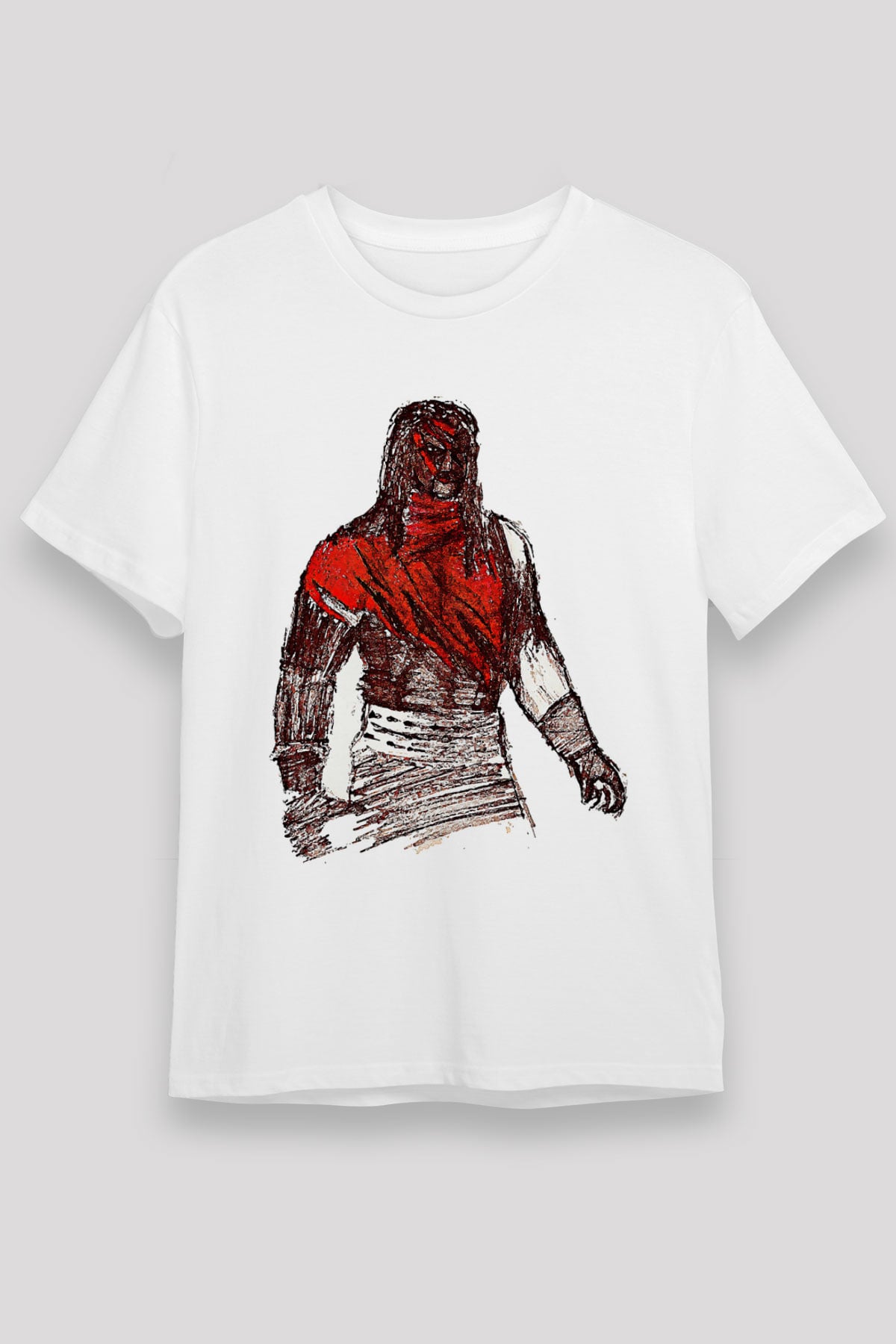 Kane Unisex Baskılı Beyaz Tişört - Tshirt