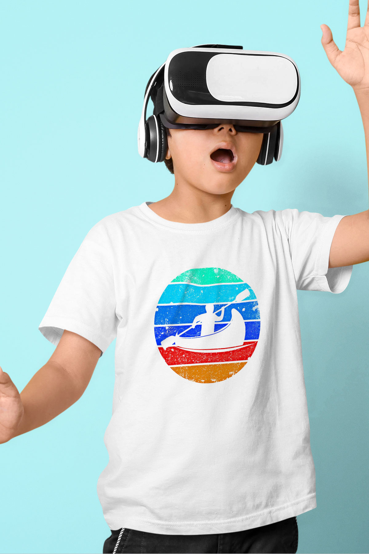 Kano Baskılı Unisex Beyaz Çocuk Tişört - Tshirt