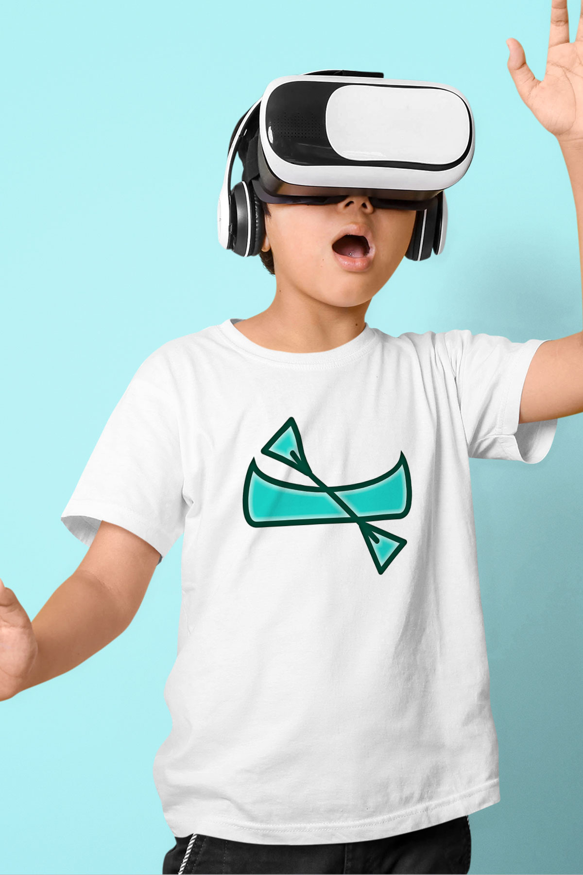 Kano Baskılı Unisex Beyaz Çocuk Tişört - Tshirt