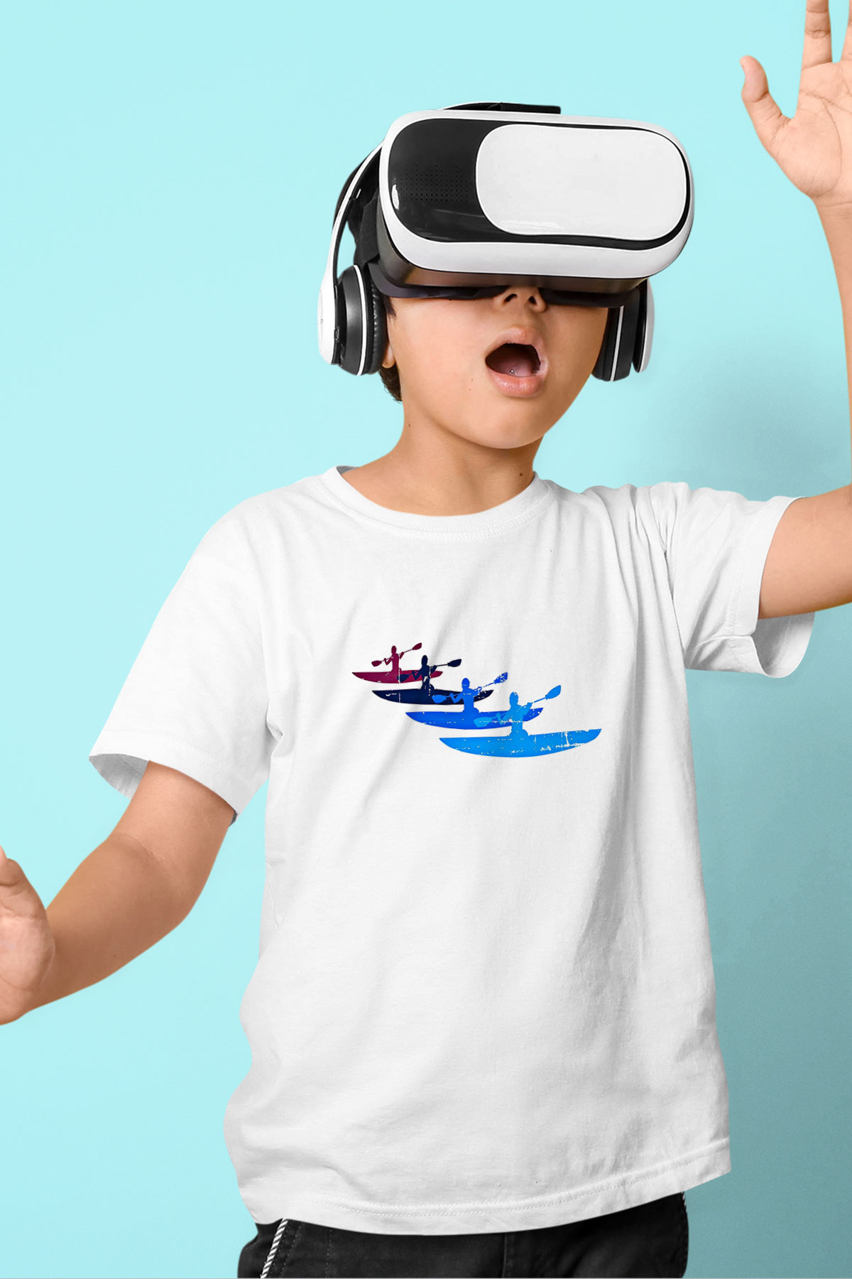 Kano Baskılı Unisex Beyaz Çocuk Tişört - Tshirt