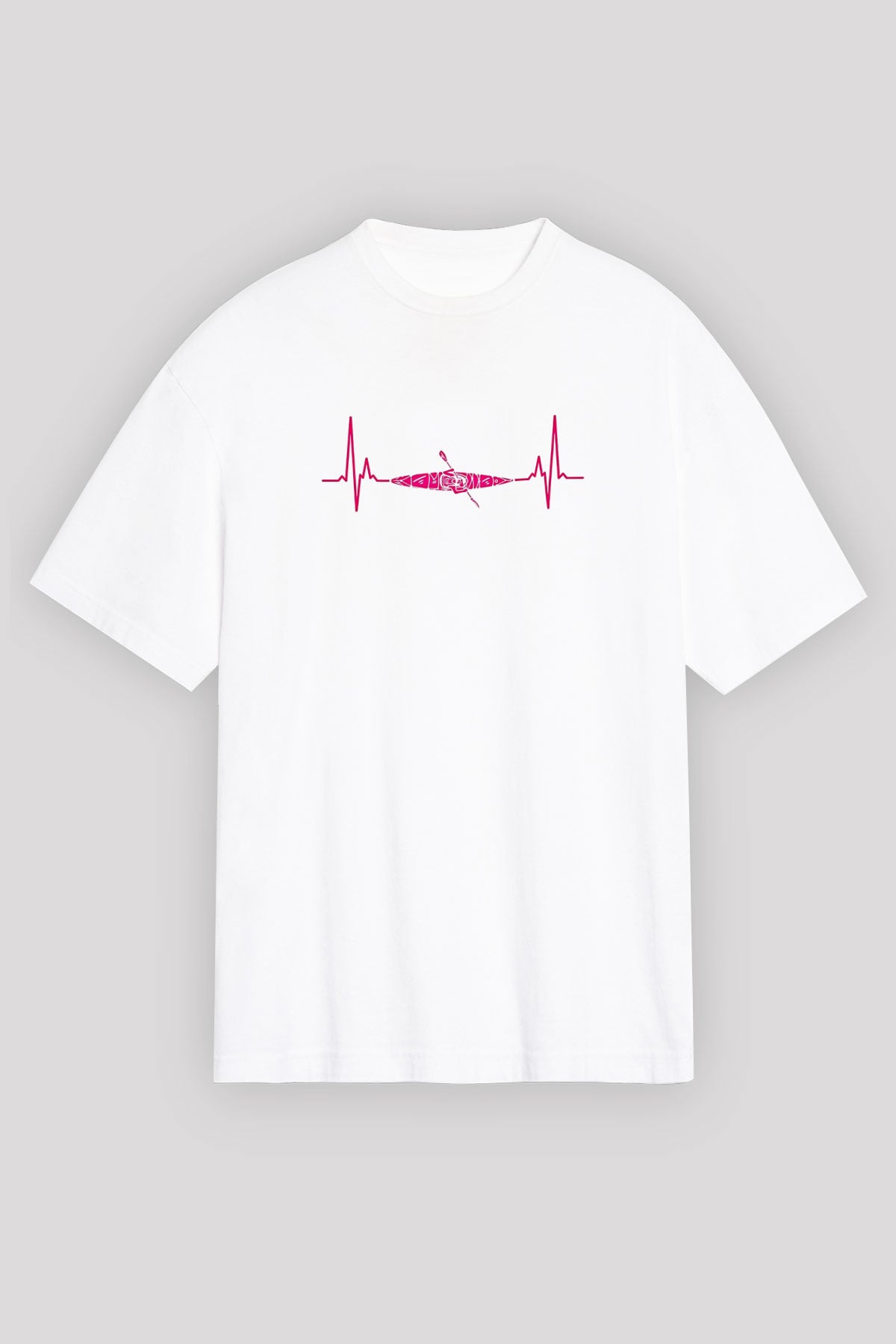 Kano Baskılı Unisex Beyaz Oversize Tişört - Tshirt