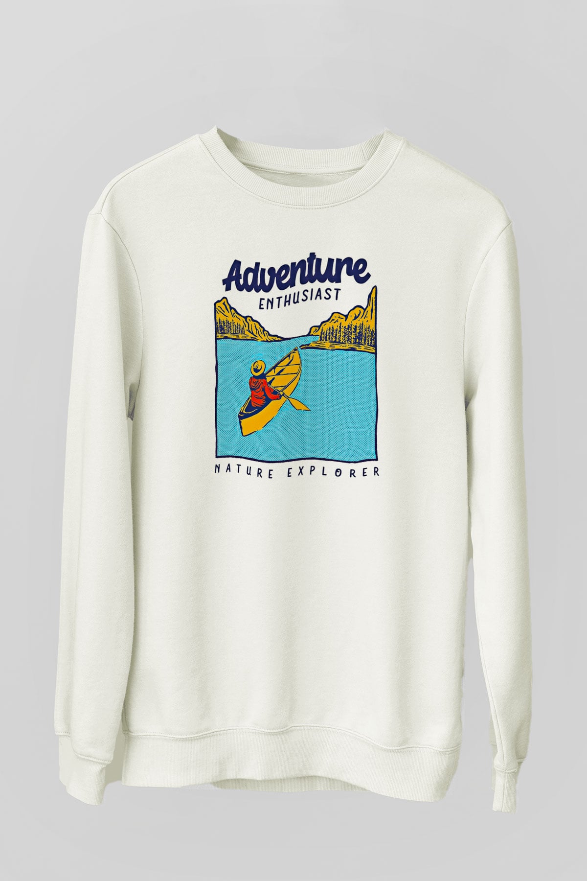 Kano Baskılı Unisex Ekru Sweatshirt