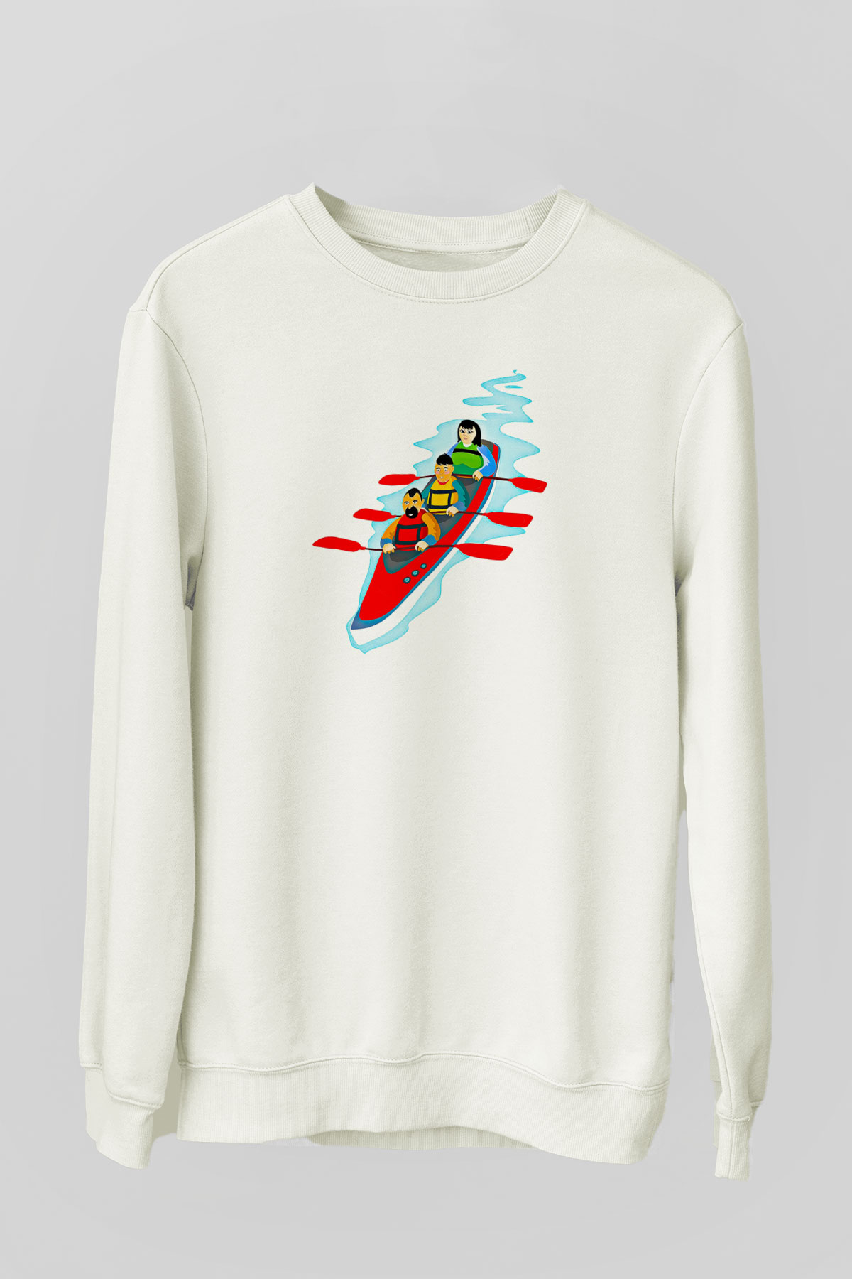 Kano Baskılı Unisex Ekru Sweatshirt