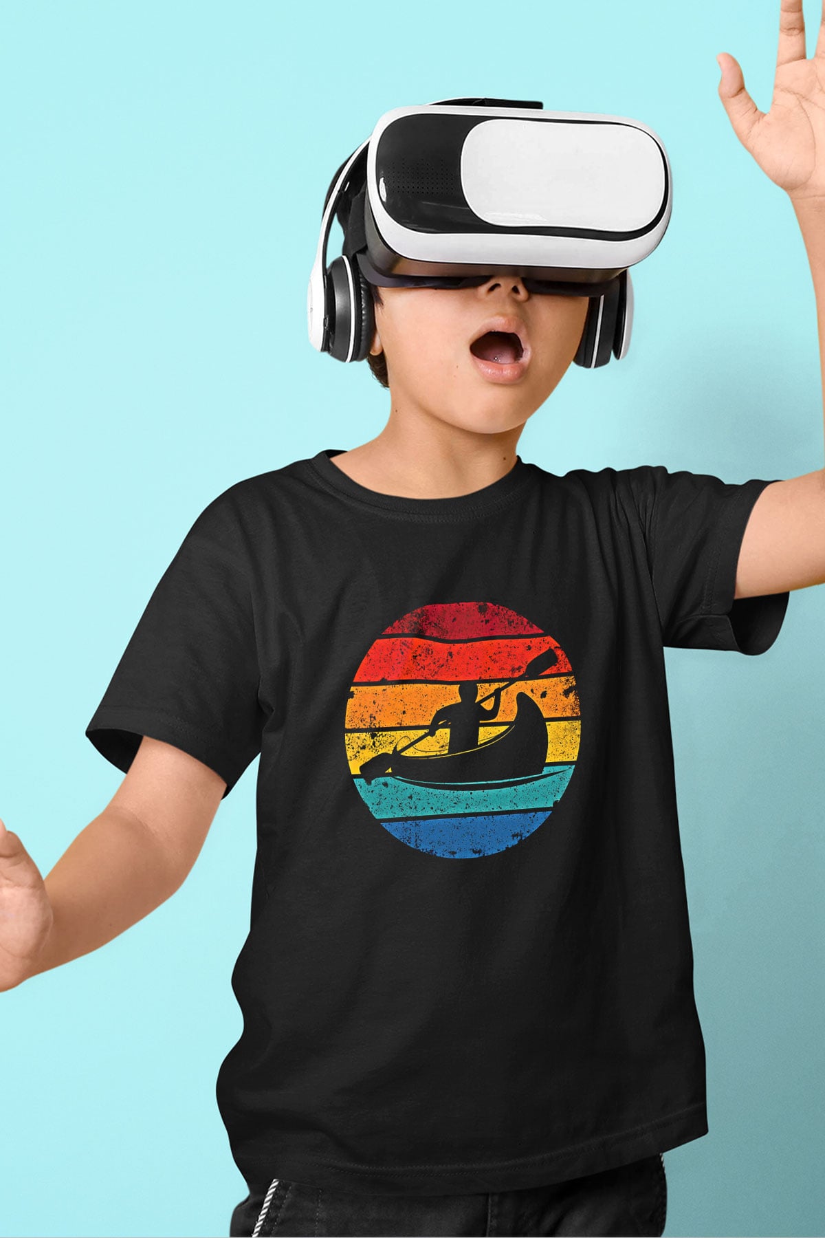 Kano Baskılı Unisex Siyah Çocuk Tİşörtü - Tshirt