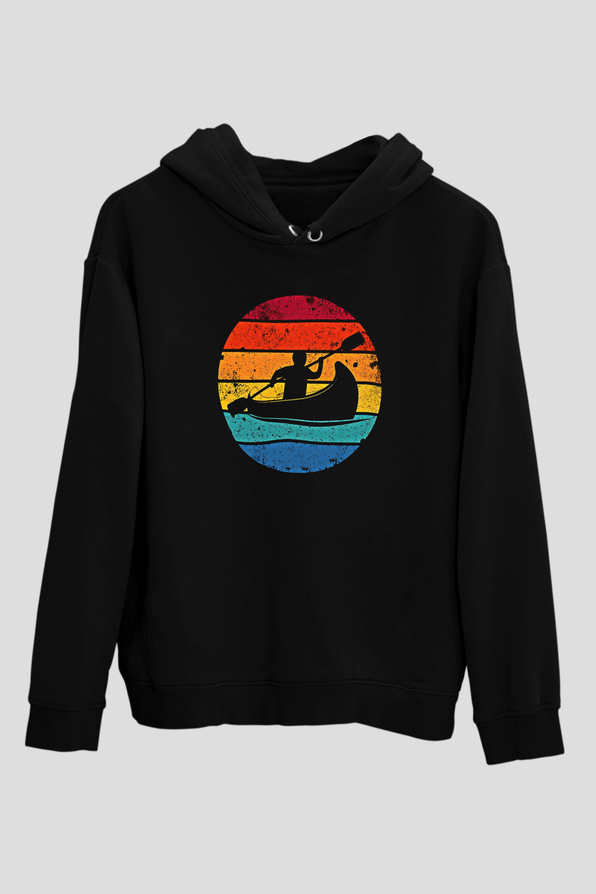 Kano Baskılı Unisex Siyah Hoodie