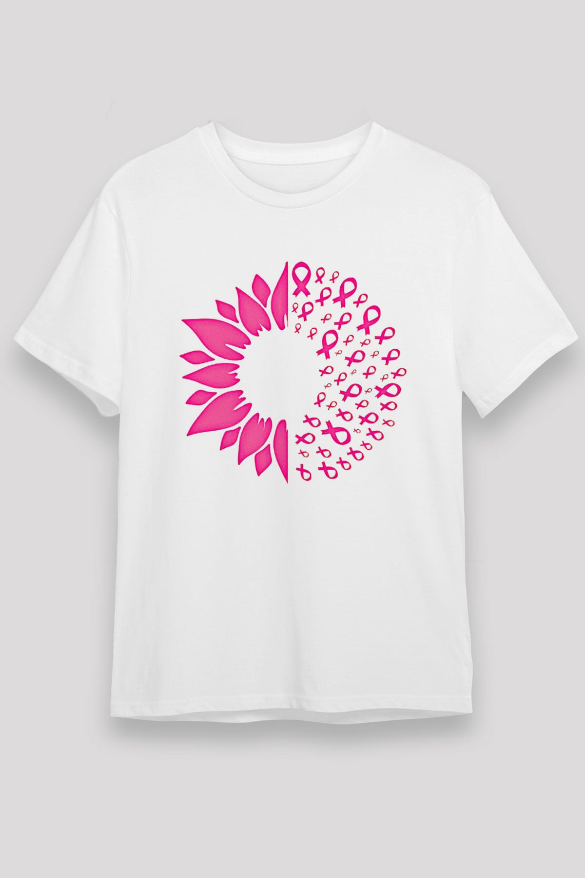 Kanser Günü Baskılı Unisex Beyaz Tişört - Tshirt