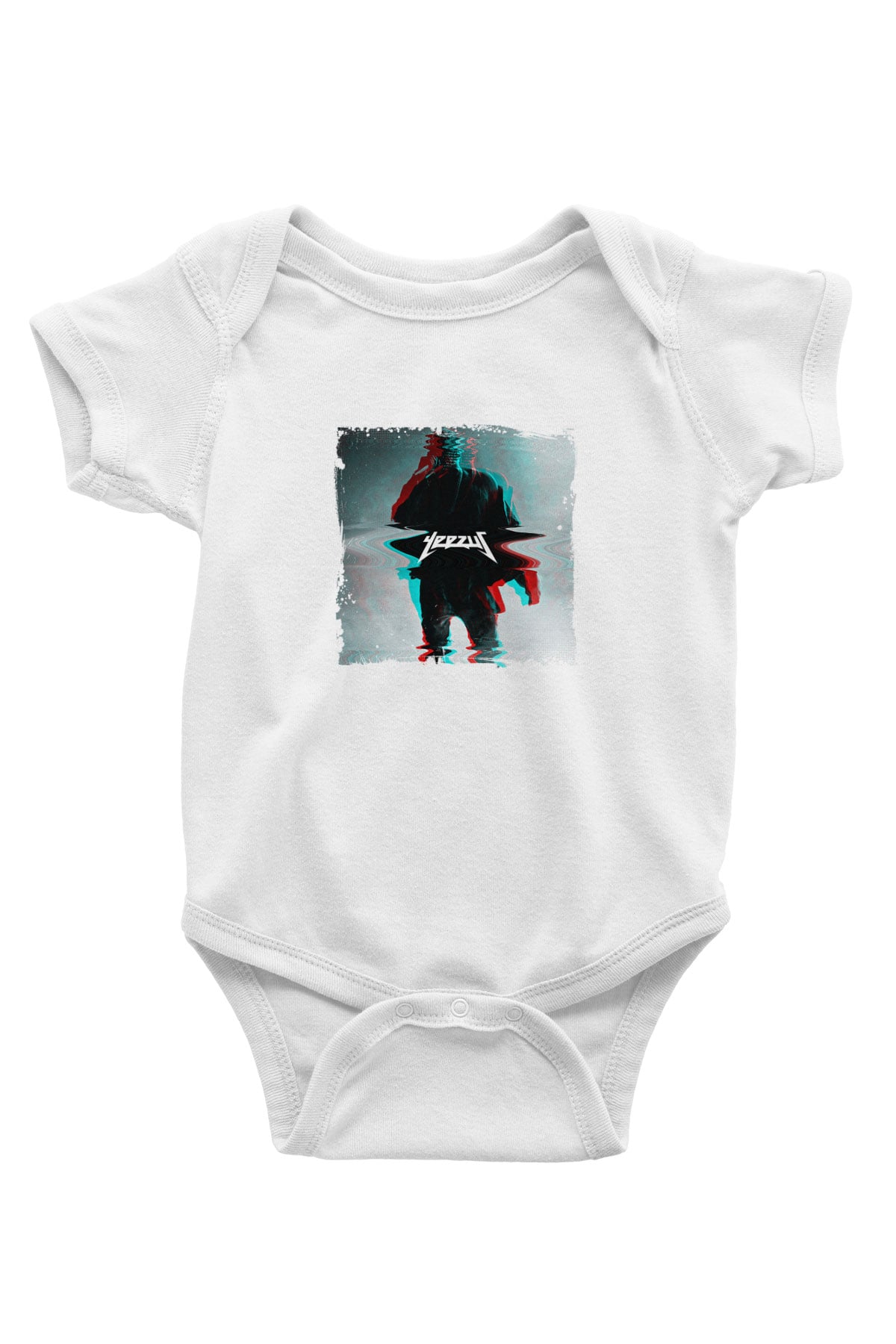 Kanye West Baskılı Unisex Beyaz Bebek Body - Zıbın