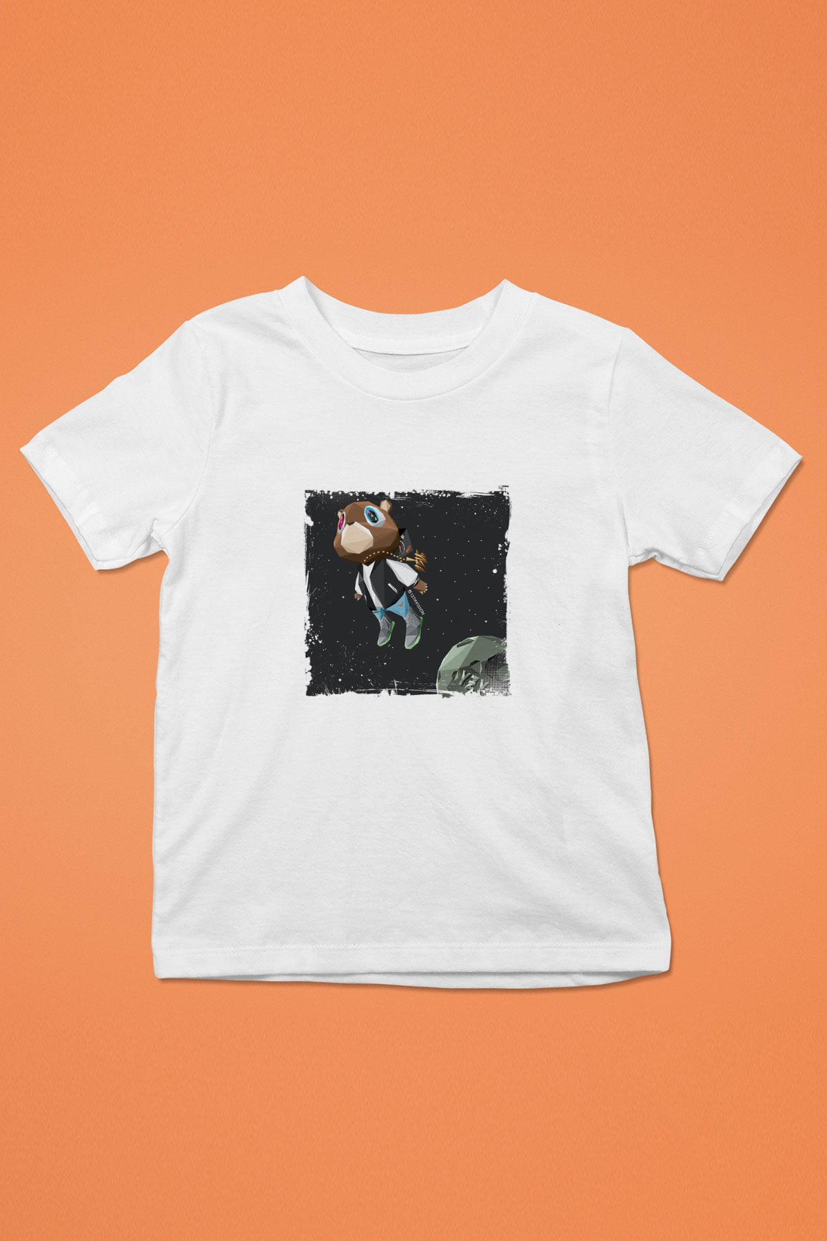 Kanye West Baskılı Unisex Beyaz Çocuk Tişört